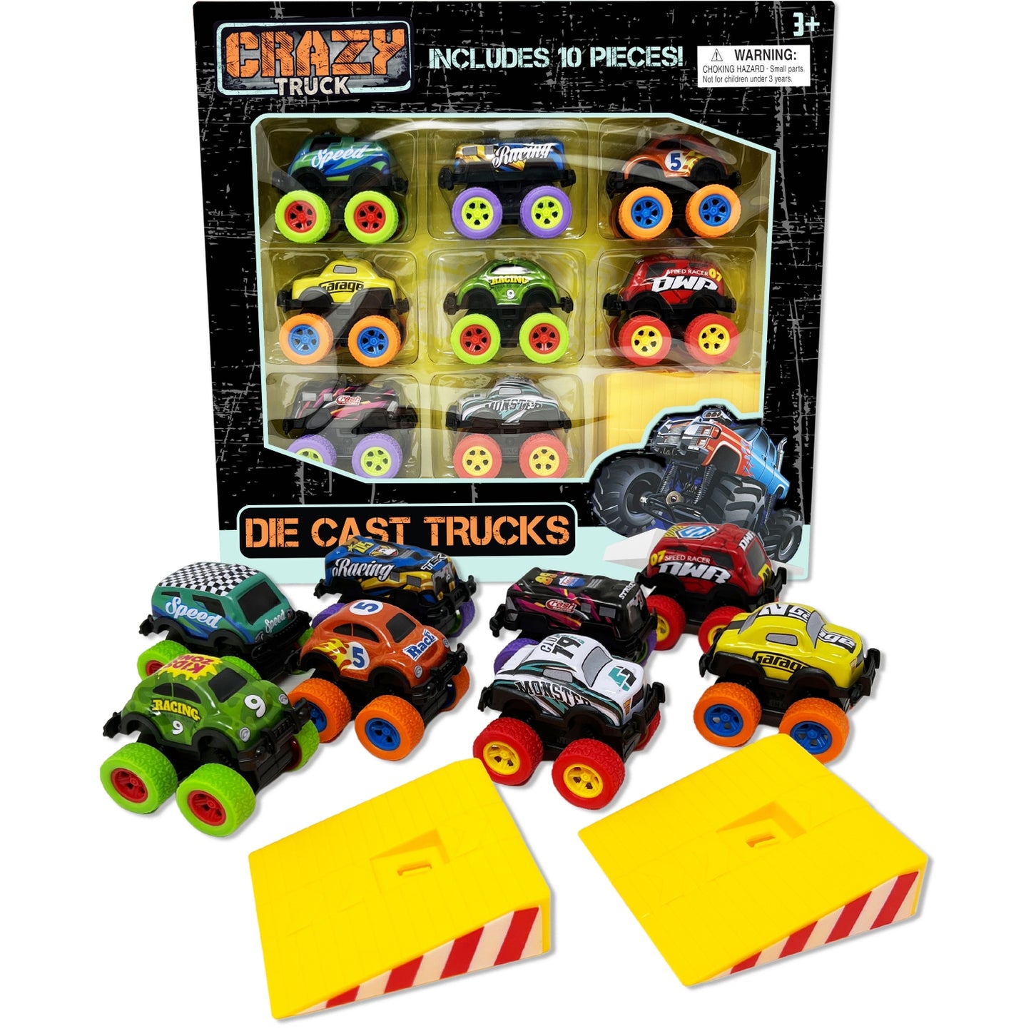 Die Cast Pull Back Truck Set