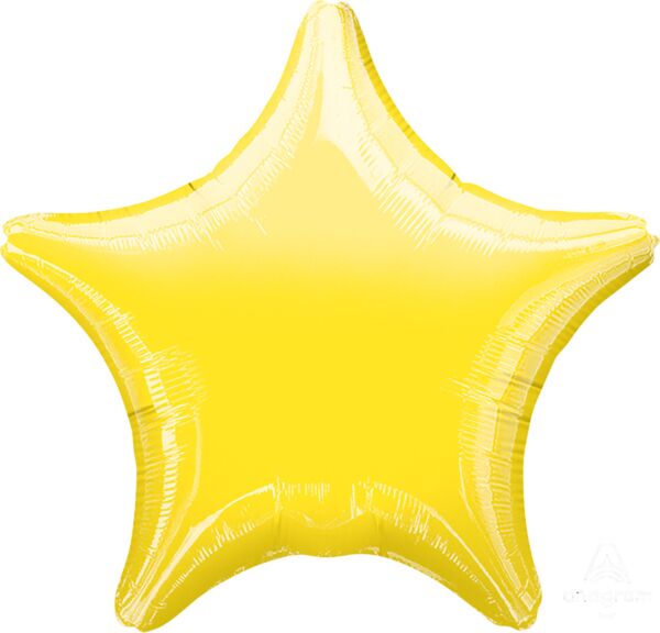 Metallic Yellow Standard Foil Balloon