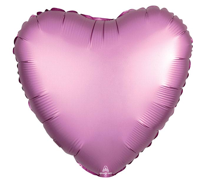 Satin Luxe Flamingo Pink Standard Foil Balloon
