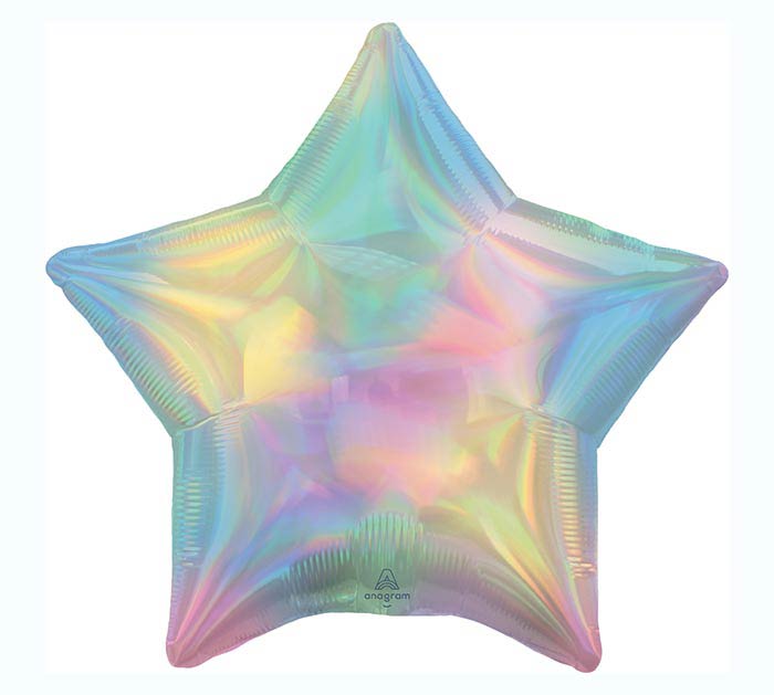 Iridescent Pastel Rainbow Holographic Foil Balloon