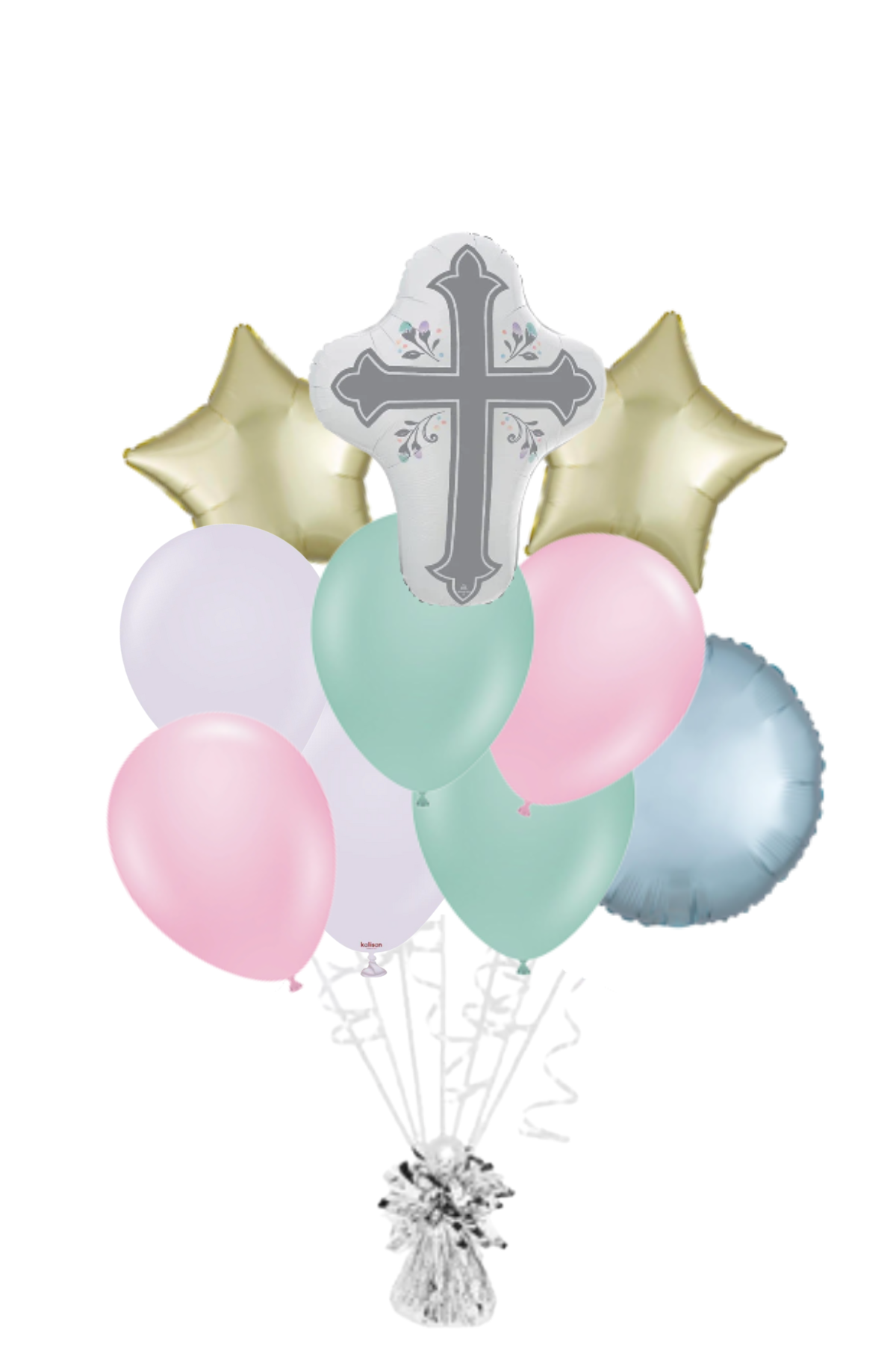 Holy Day Cross Easter Balloon Bouquet