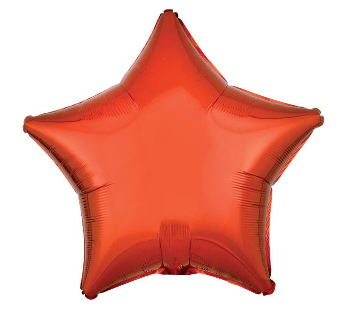 Metallic Orange Standard Foil Balloon