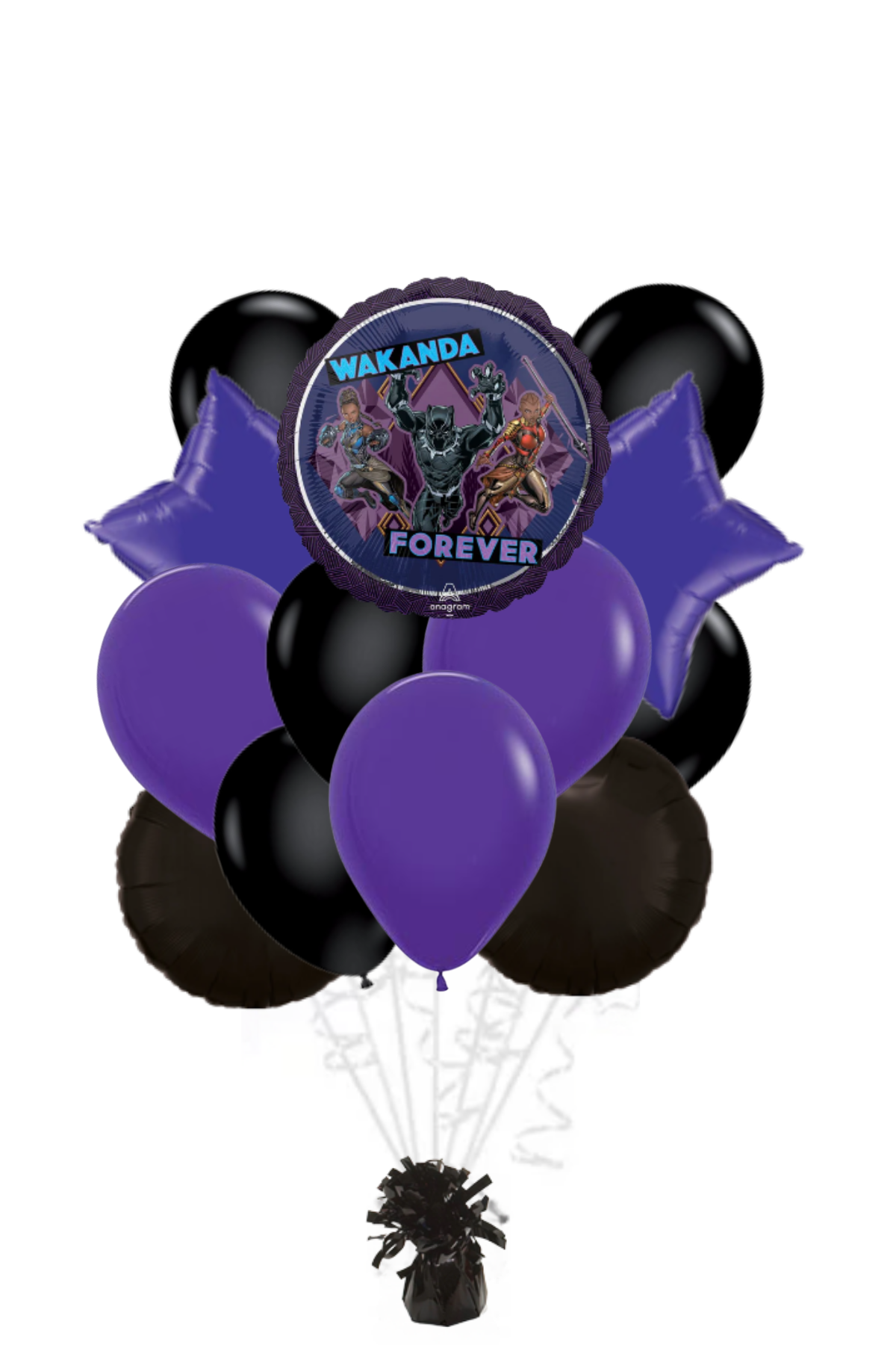 Wakanda Forever Balloon Bouquet