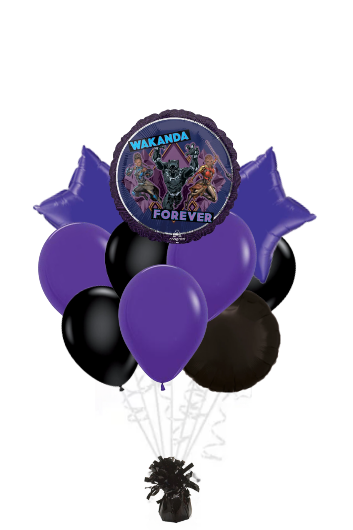 Wakanda Forever Balloon Bouquet