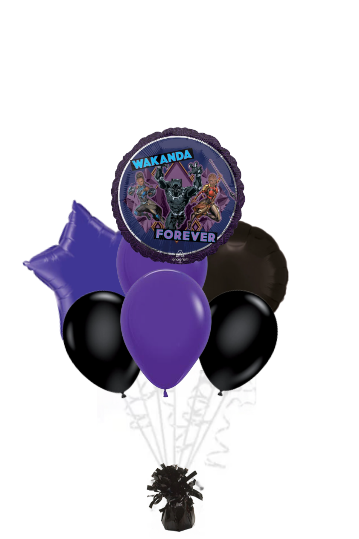 Wakanda Forever Balloon Bouquet