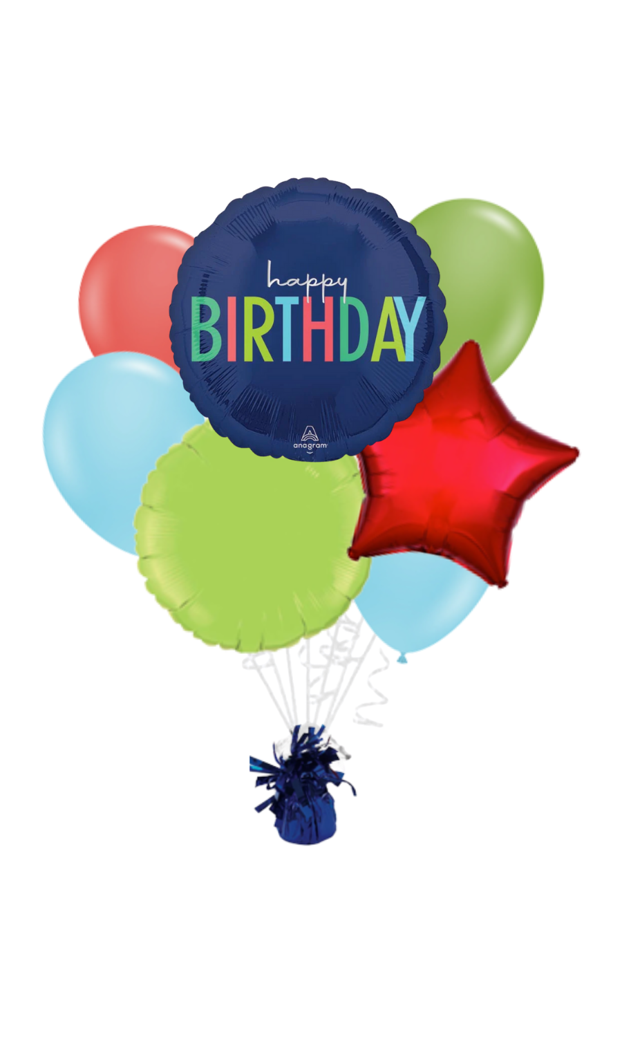 Modern Happy Birthday Balloon Bouquet