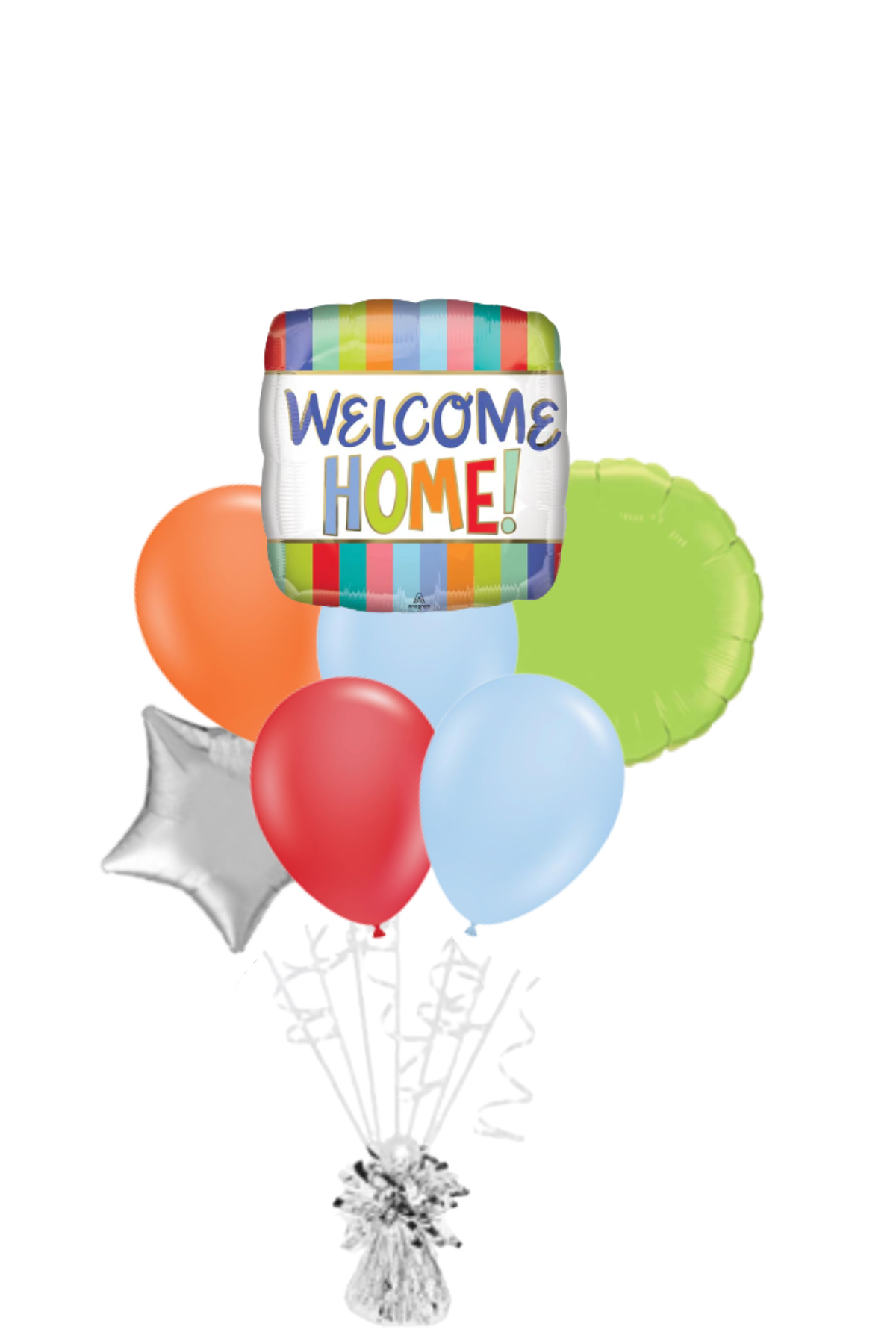 Welcome Home Stripes Balloon Bouquet