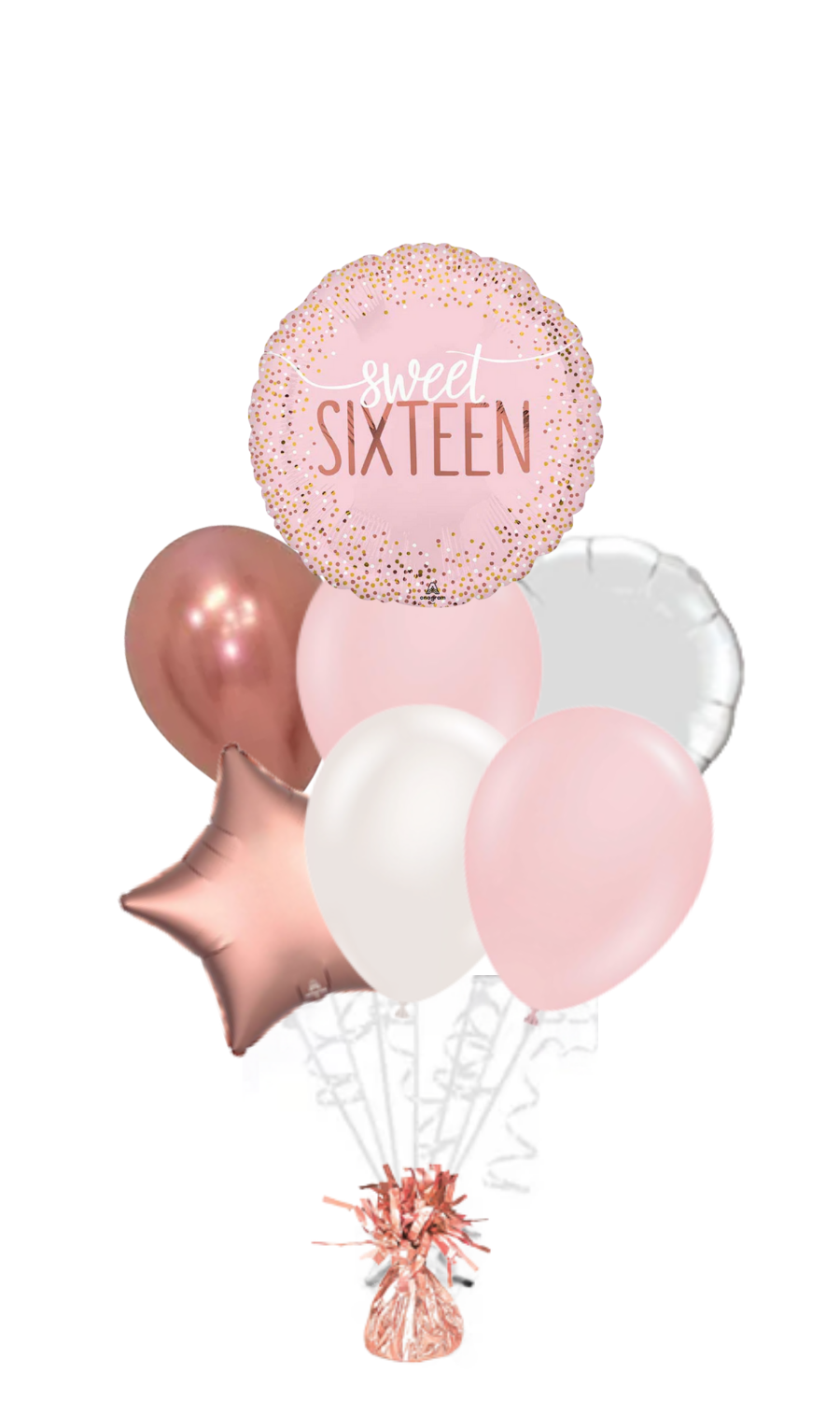 Sweet 16 Happy Birthday Balloon Bouquet