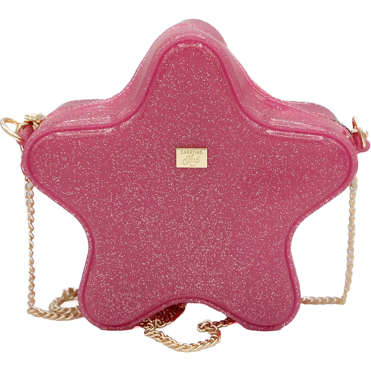 Taylor: Jelly Star Purse - Hot Pink Sparkle