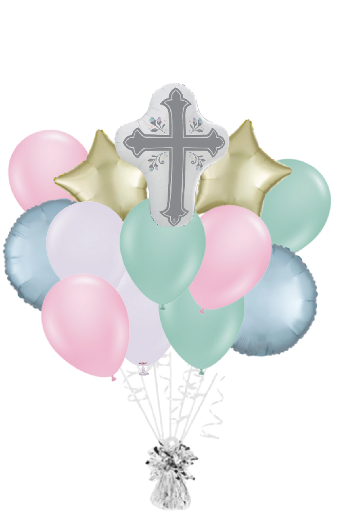 Holy Day Cross Easter Balloon Bouquet