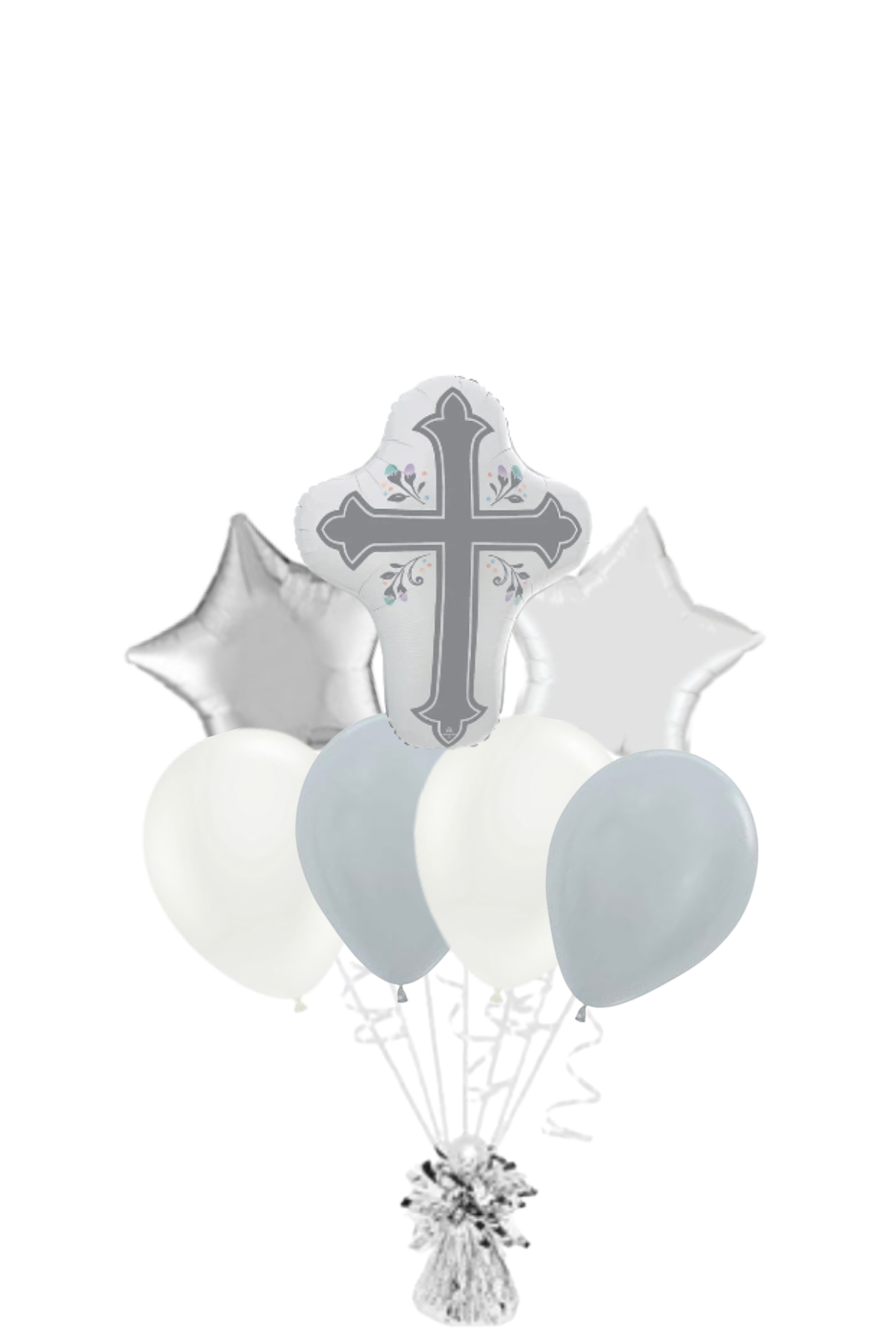 Holy Day Cross Balloon Bouquet
