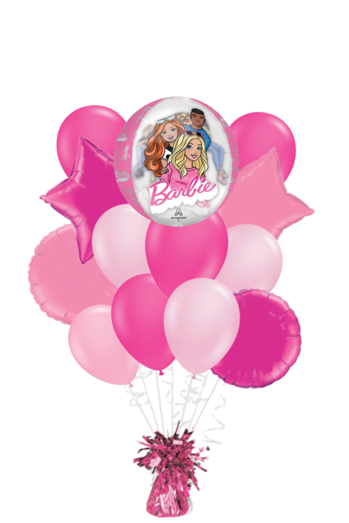 Barbie Clear Orbz Balloon Bouquet
