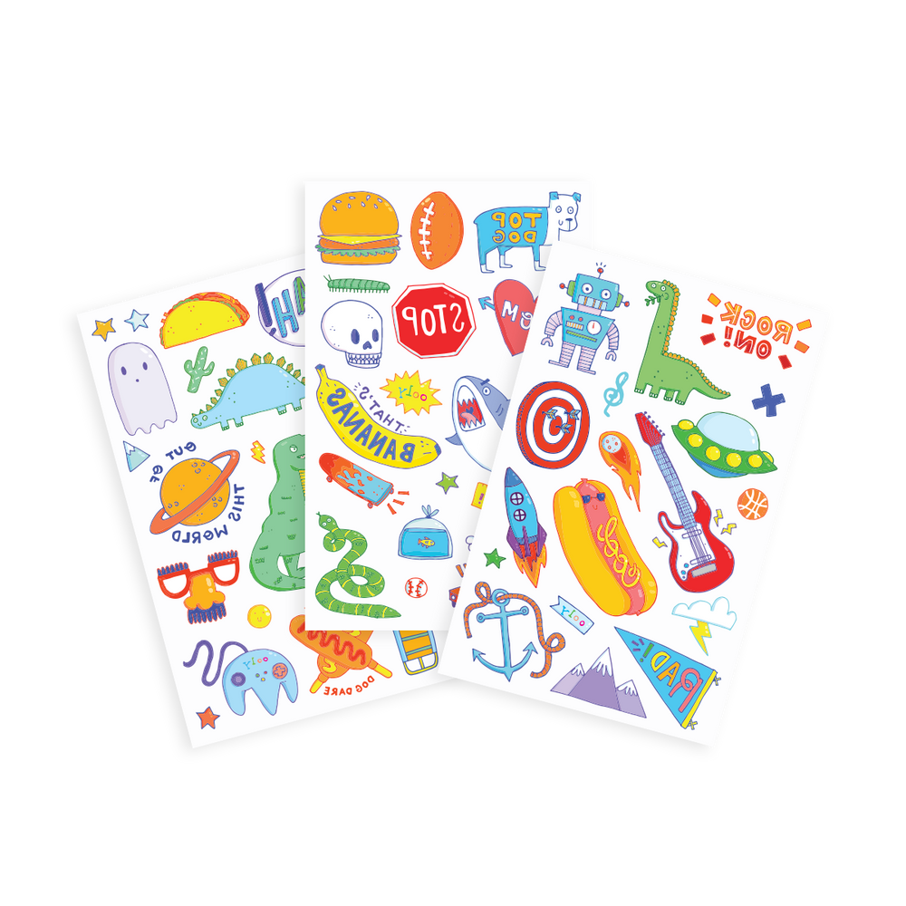 Tattoo-Palooza Temporary Tattoos - Awesome Doodles