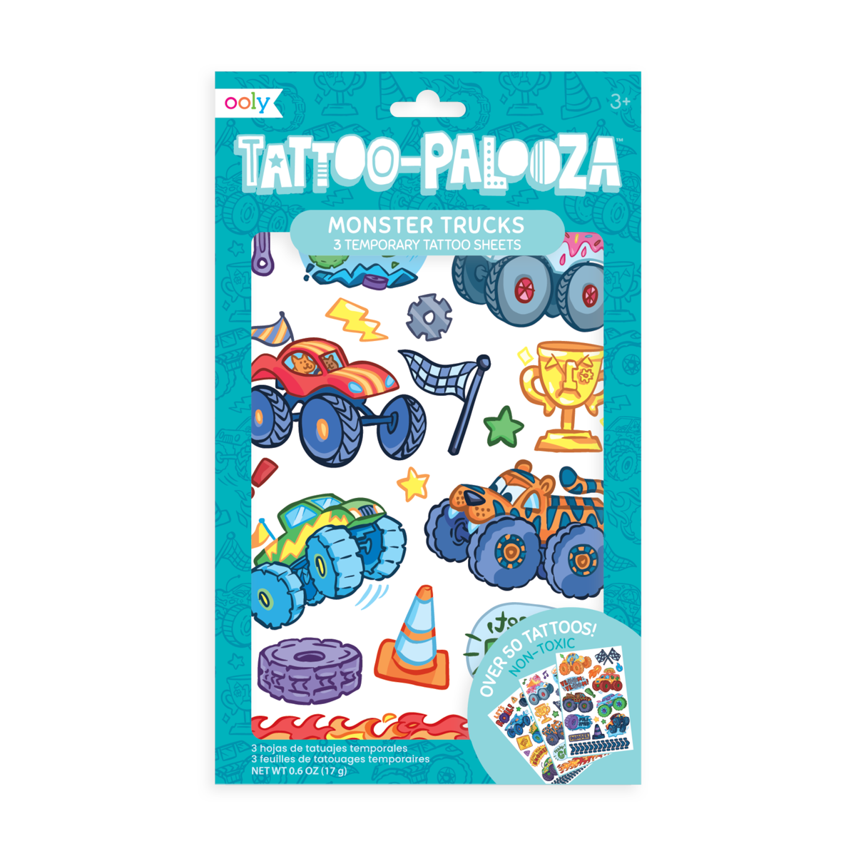 Tattoo-Palooza Temporary Tattoos - Monster Truck