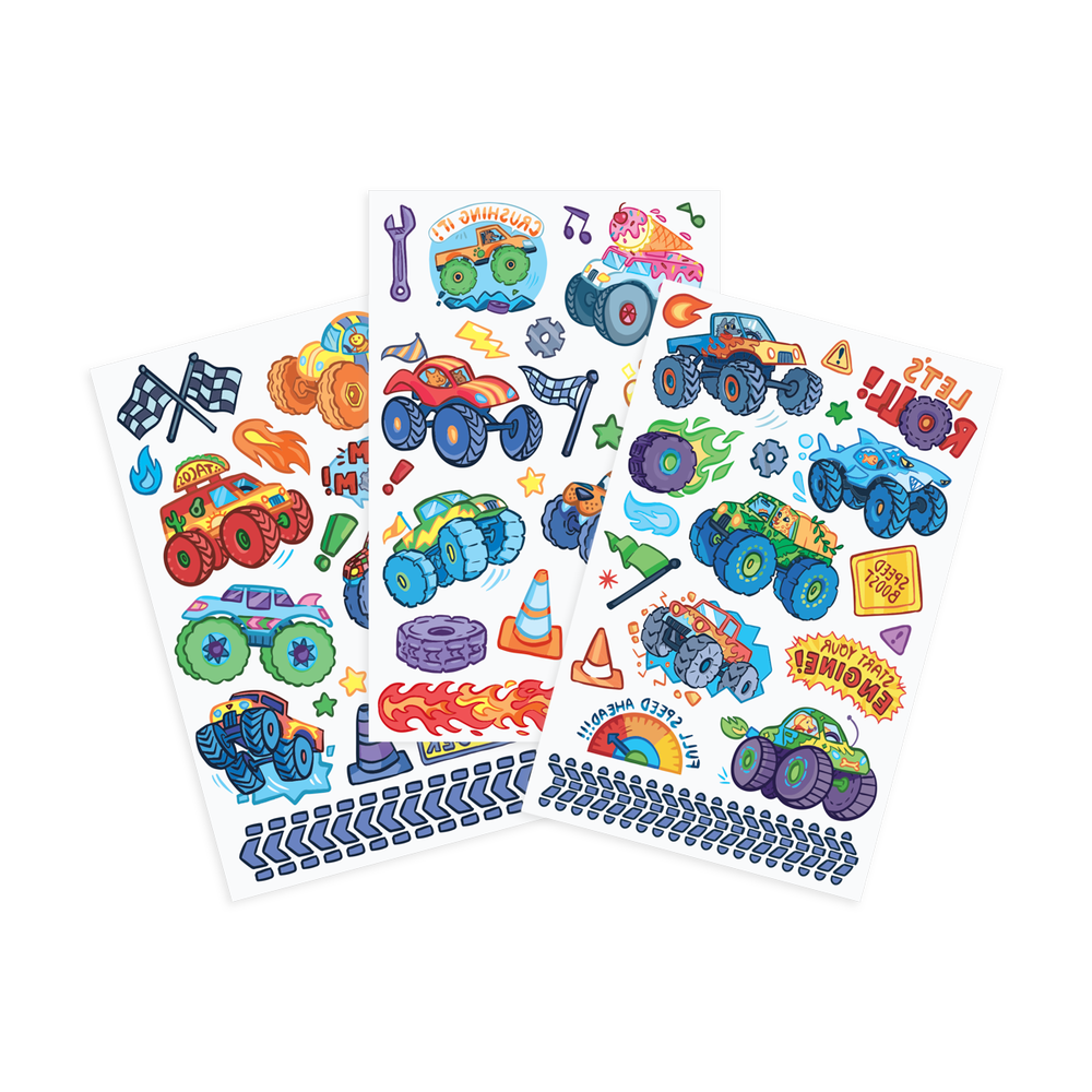 Tattoo-Palooza Temporary Tattoos - Monster Truck