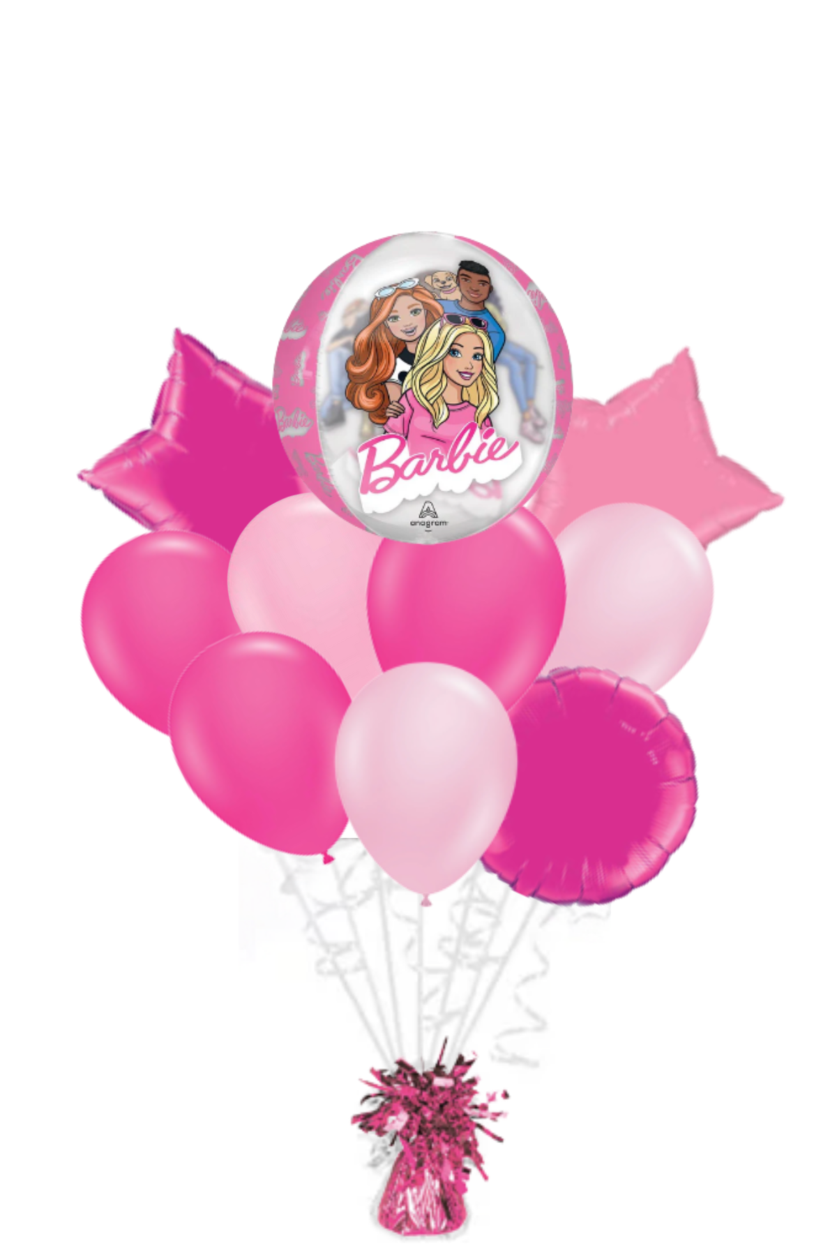 Barbie Clear Orbz Balloon Bouquet