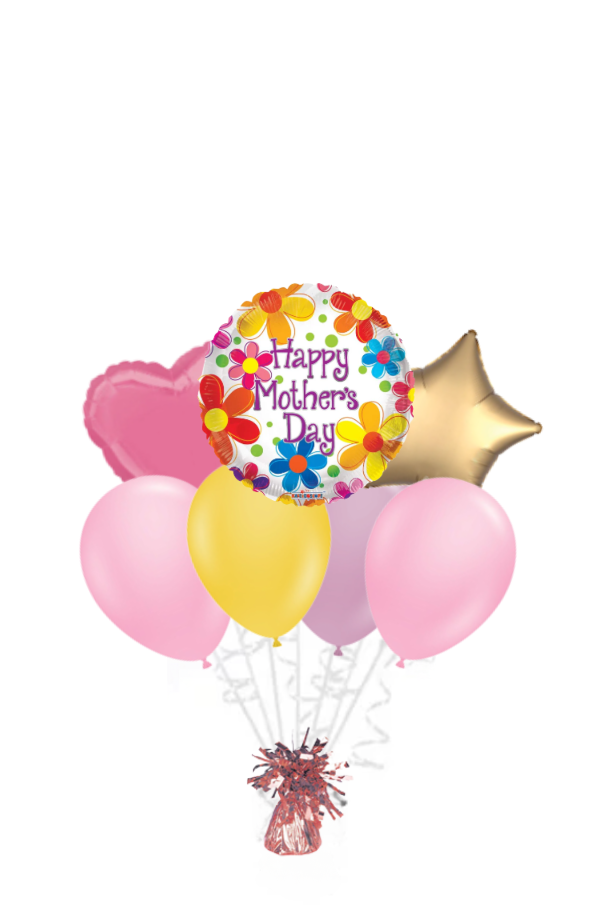 Bright Flowers Happy Mother's Day Balloon Bouquet