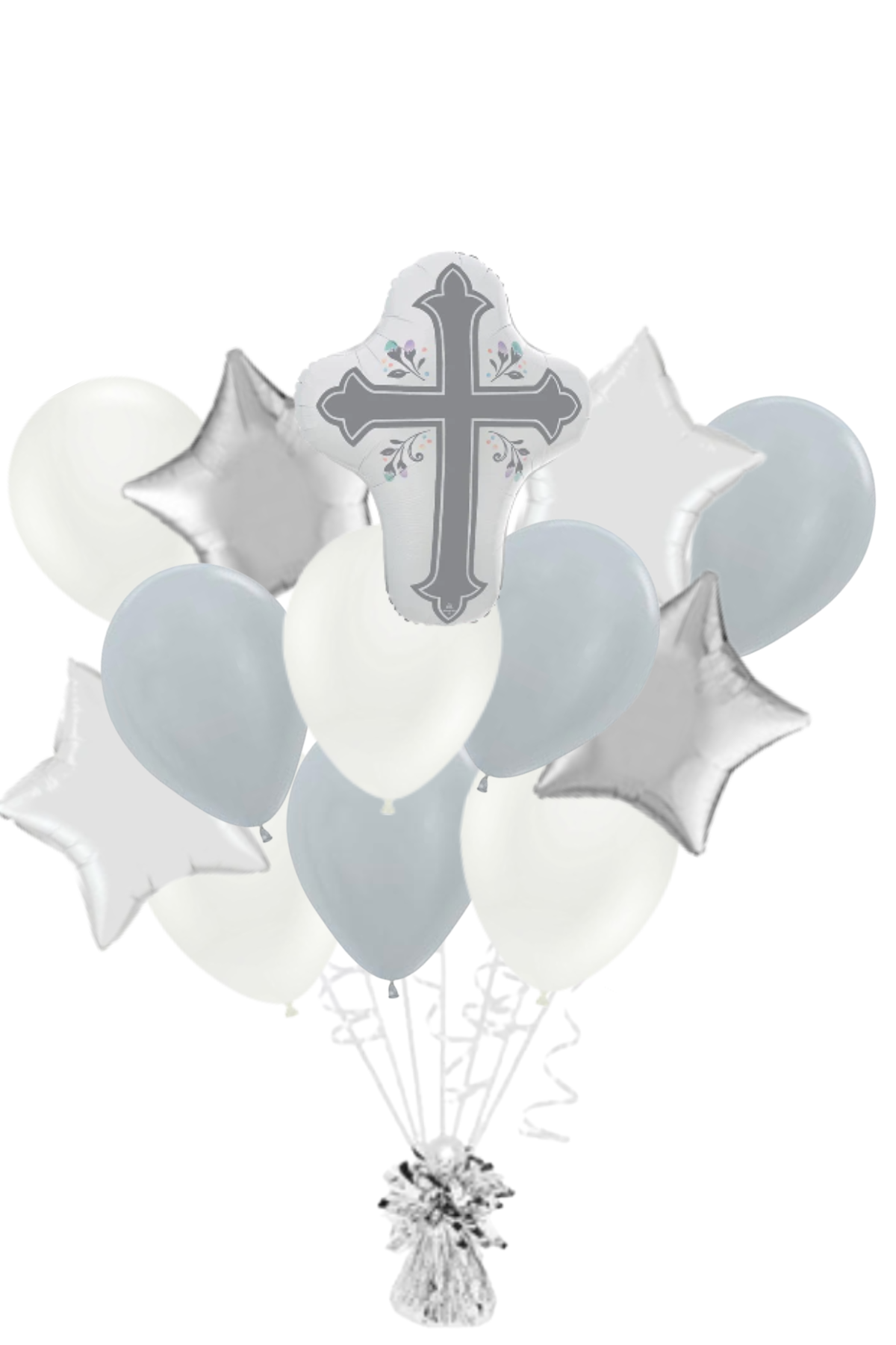Holy Day Cross Balloon Bouquet