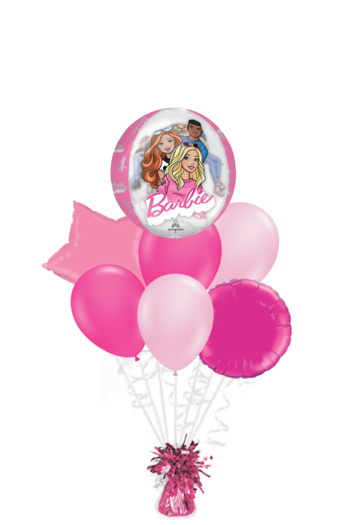 Barbie Clear Orbz Balloon Bouquet