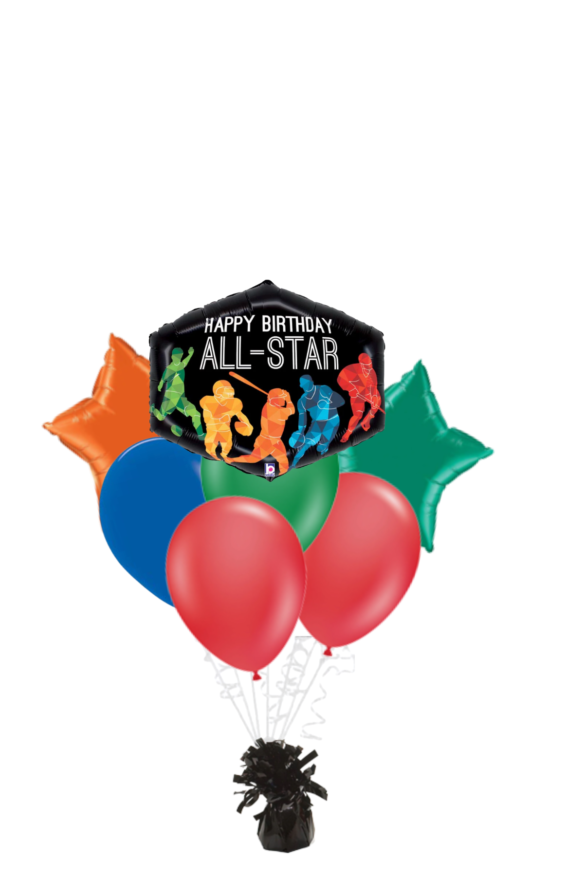 Allstar Happy Birthday Balloon Bouquet