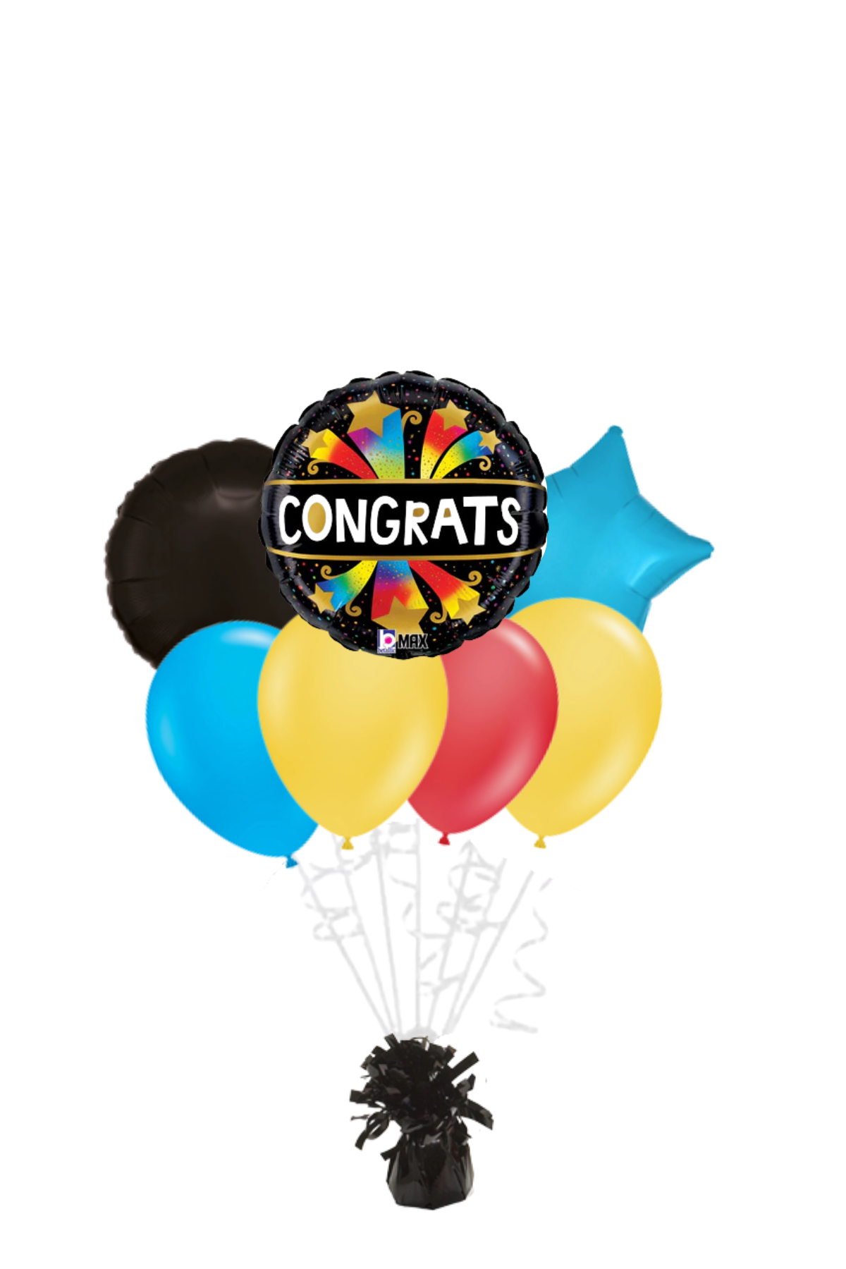 Congrats Bursting Stars Congratulations Balloon Bouquet