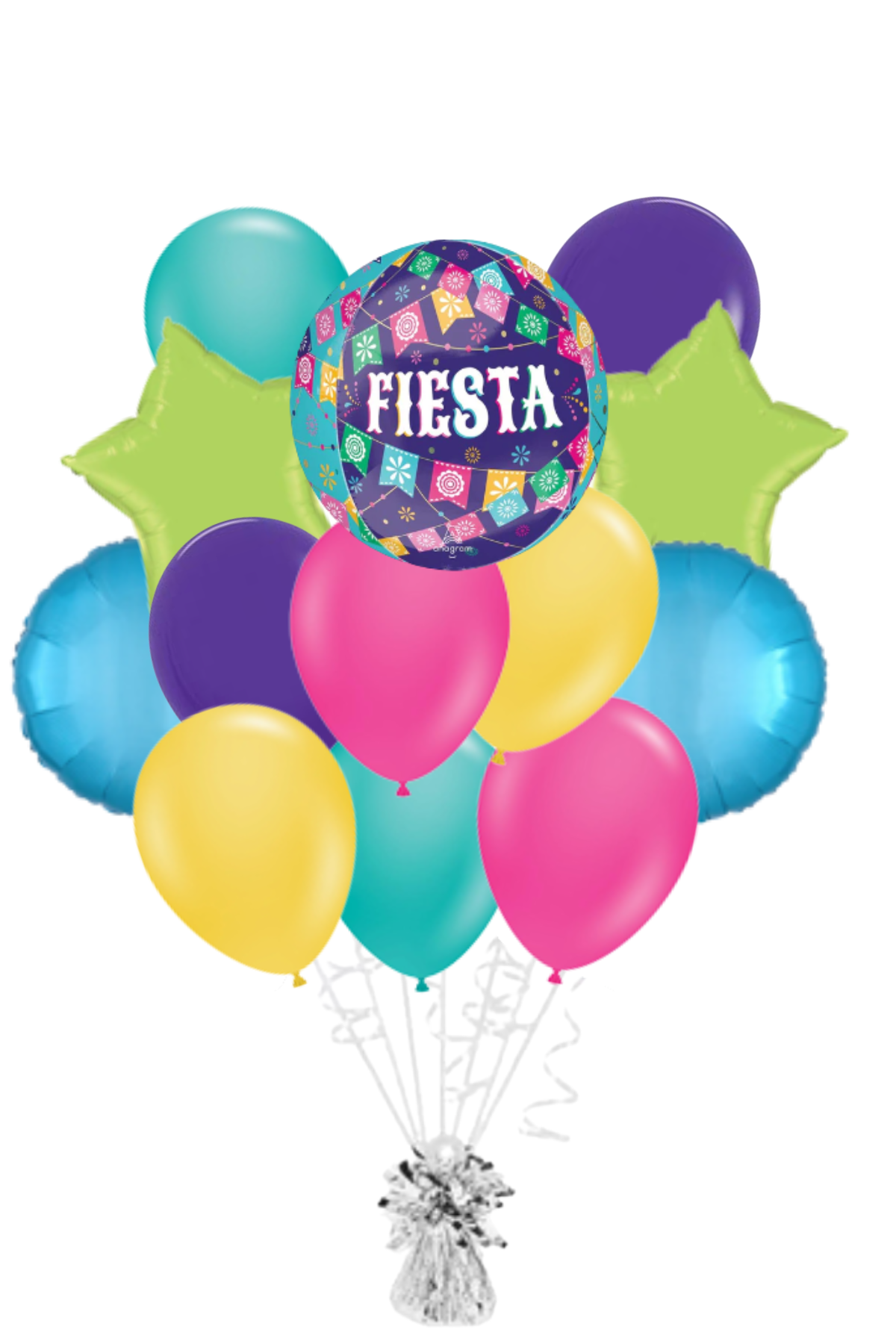 Fiesta Orbz Balloon Bouquet