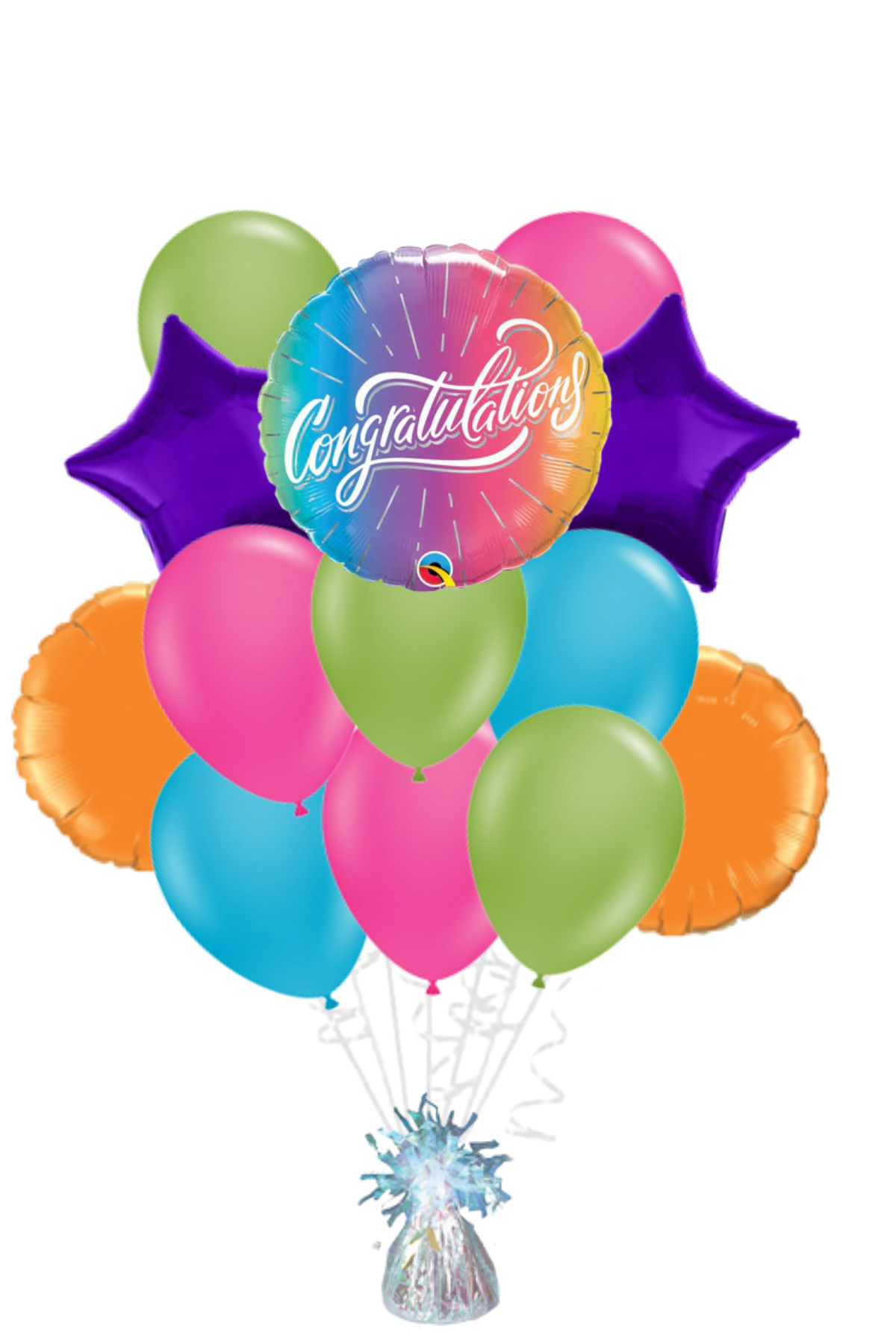 Ombre Congratulations Balloon Bouquet