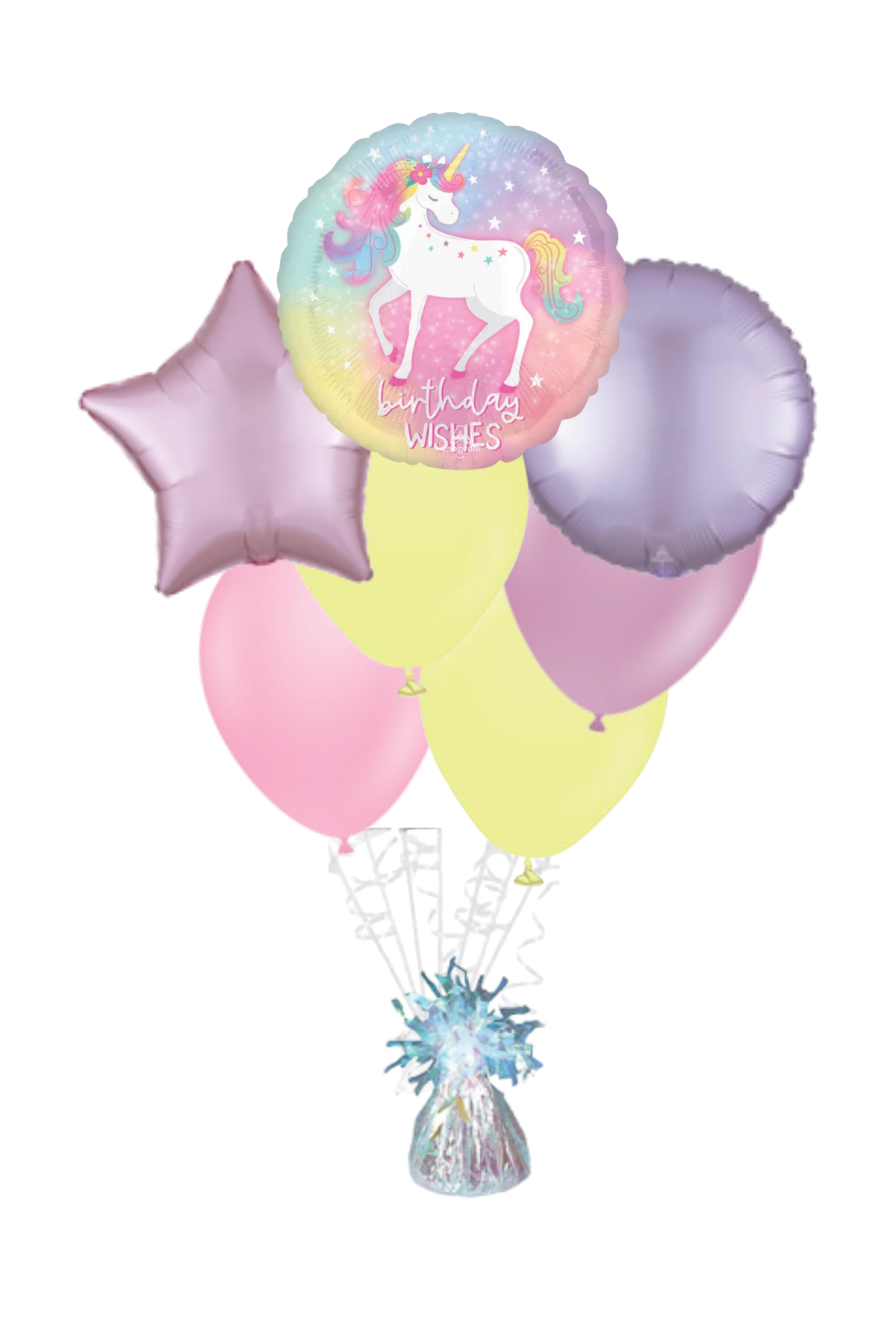 Birthday Wishes Enchanted Unicorn Happy Birthday Balloon Bouquet