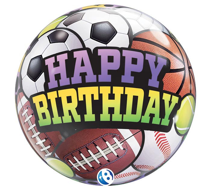 Birthday Sports Balls Bubble Balloon