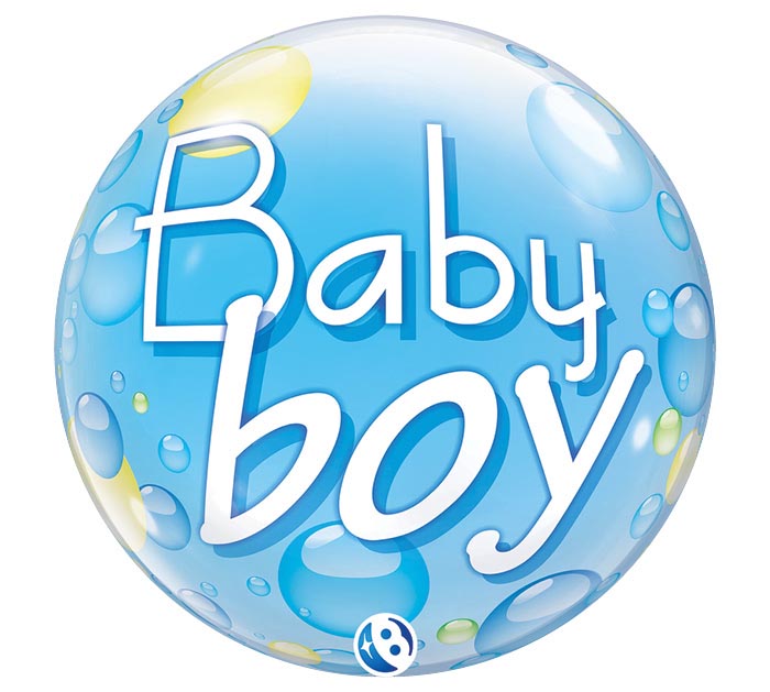 Baby Boy Blue Bubble Balloon