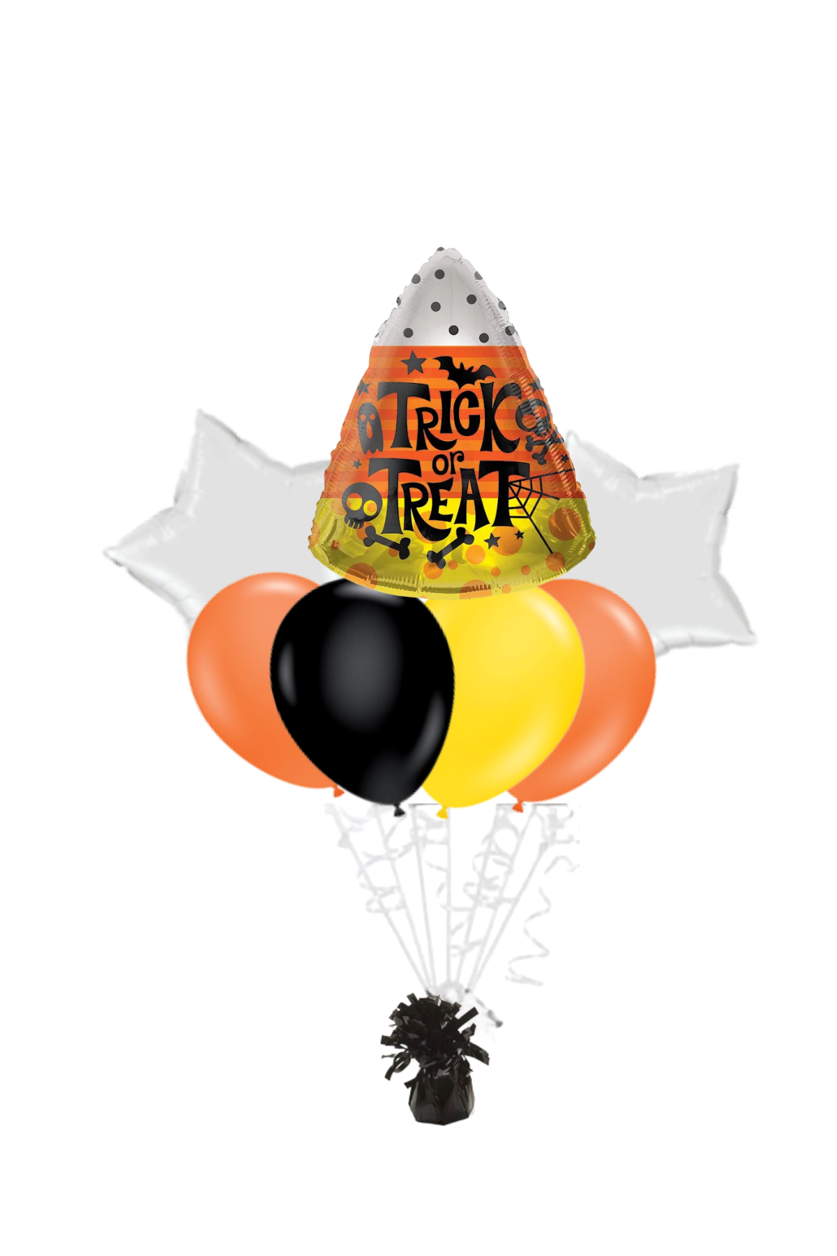 Trick or Treat Candy Corn Balloon Bouquet