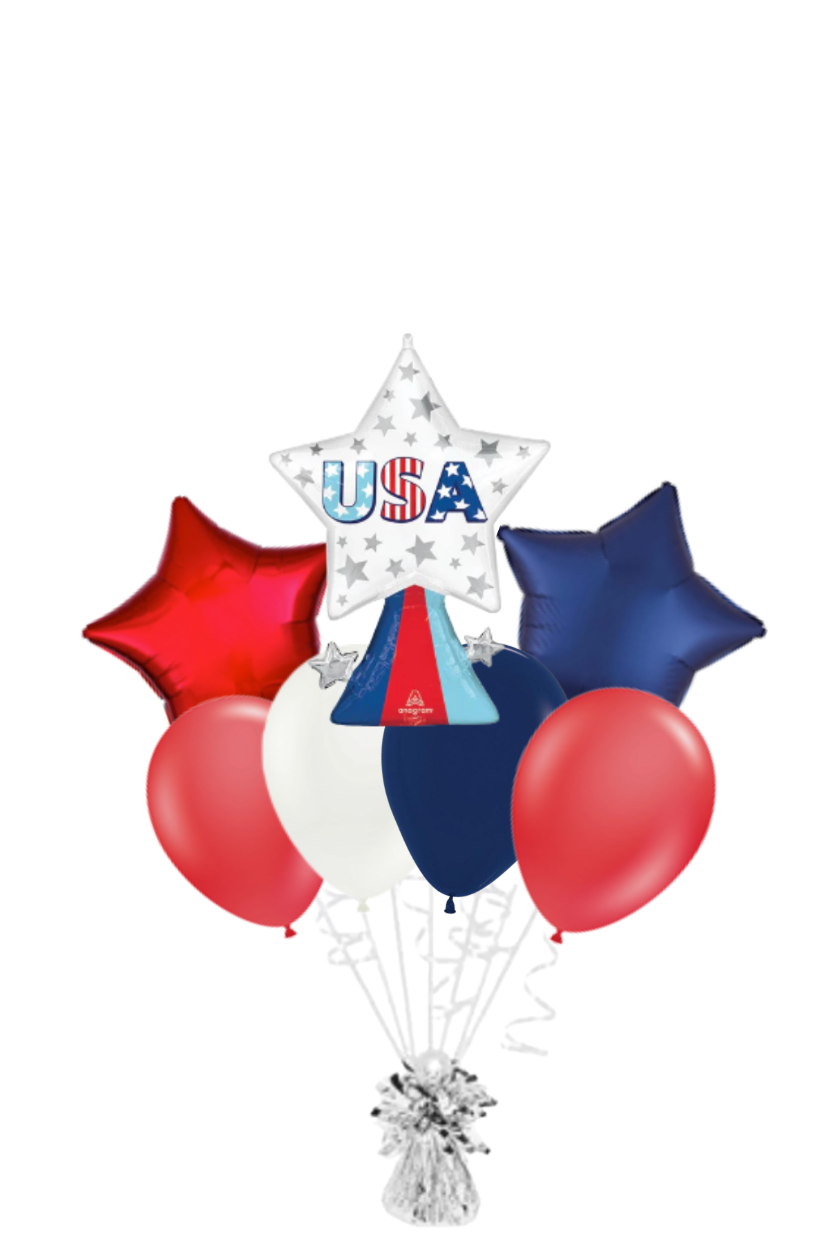 USA Shooting Star Balloon Bouquet