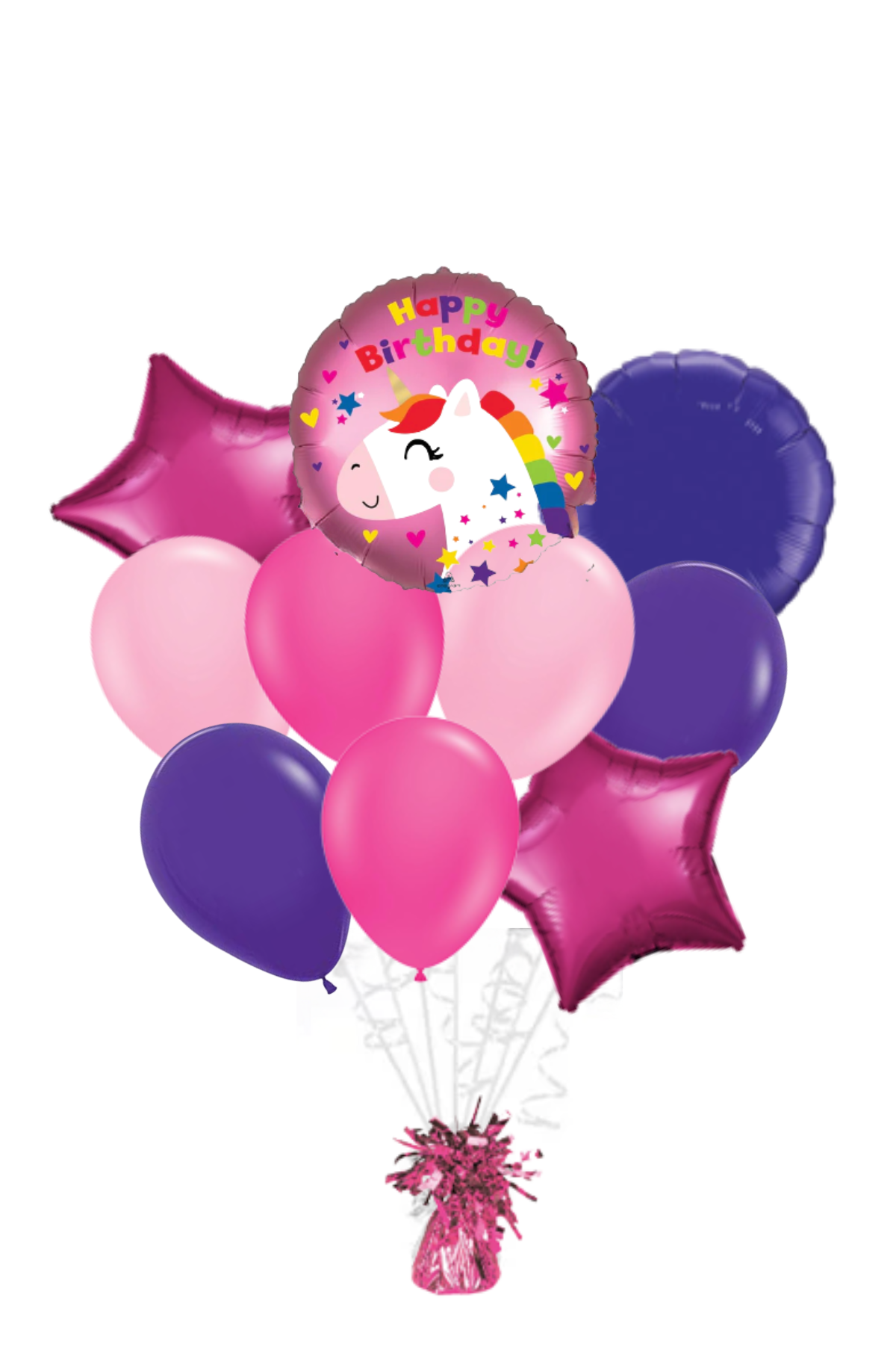 Unicorn Happy Birthday Balloon Bouquet