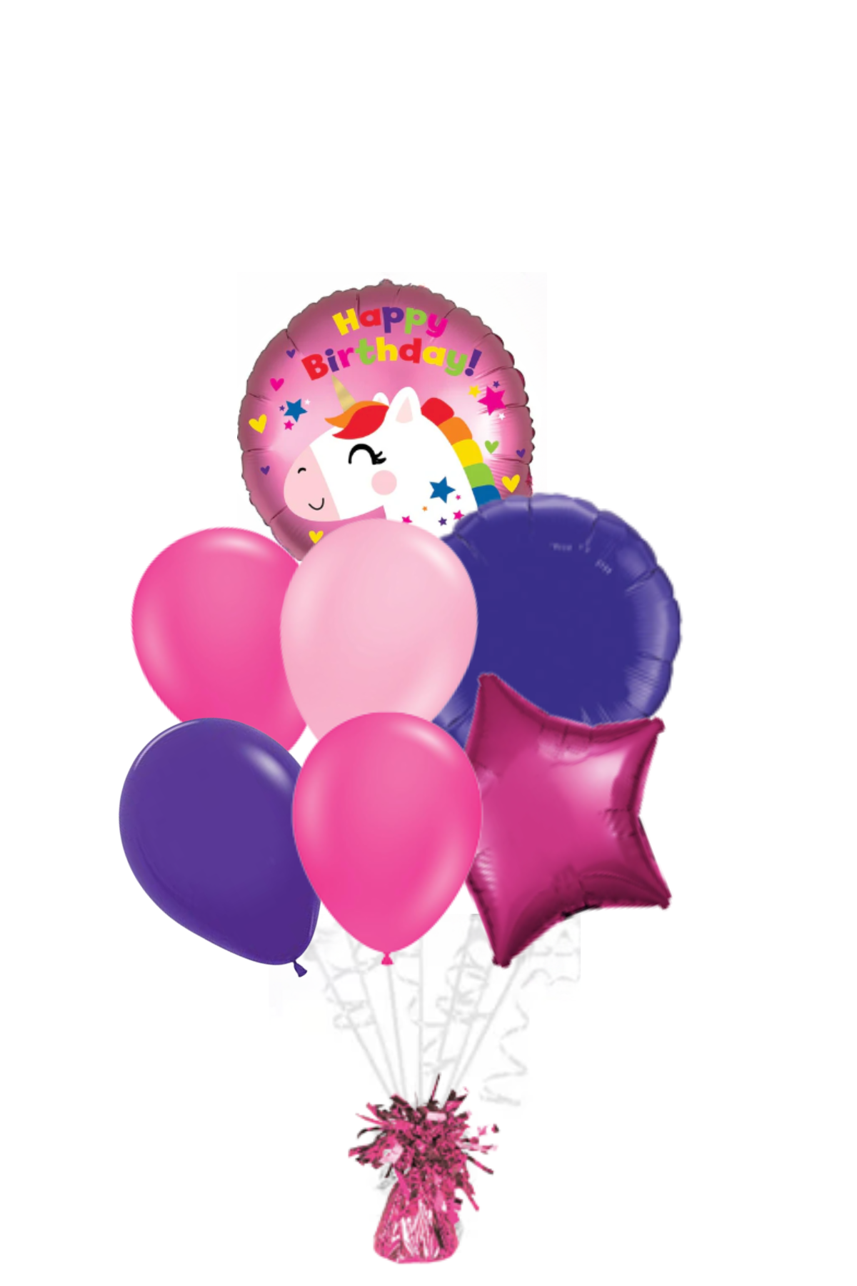 Unicorn Happy Birthday Balloon Bouquet