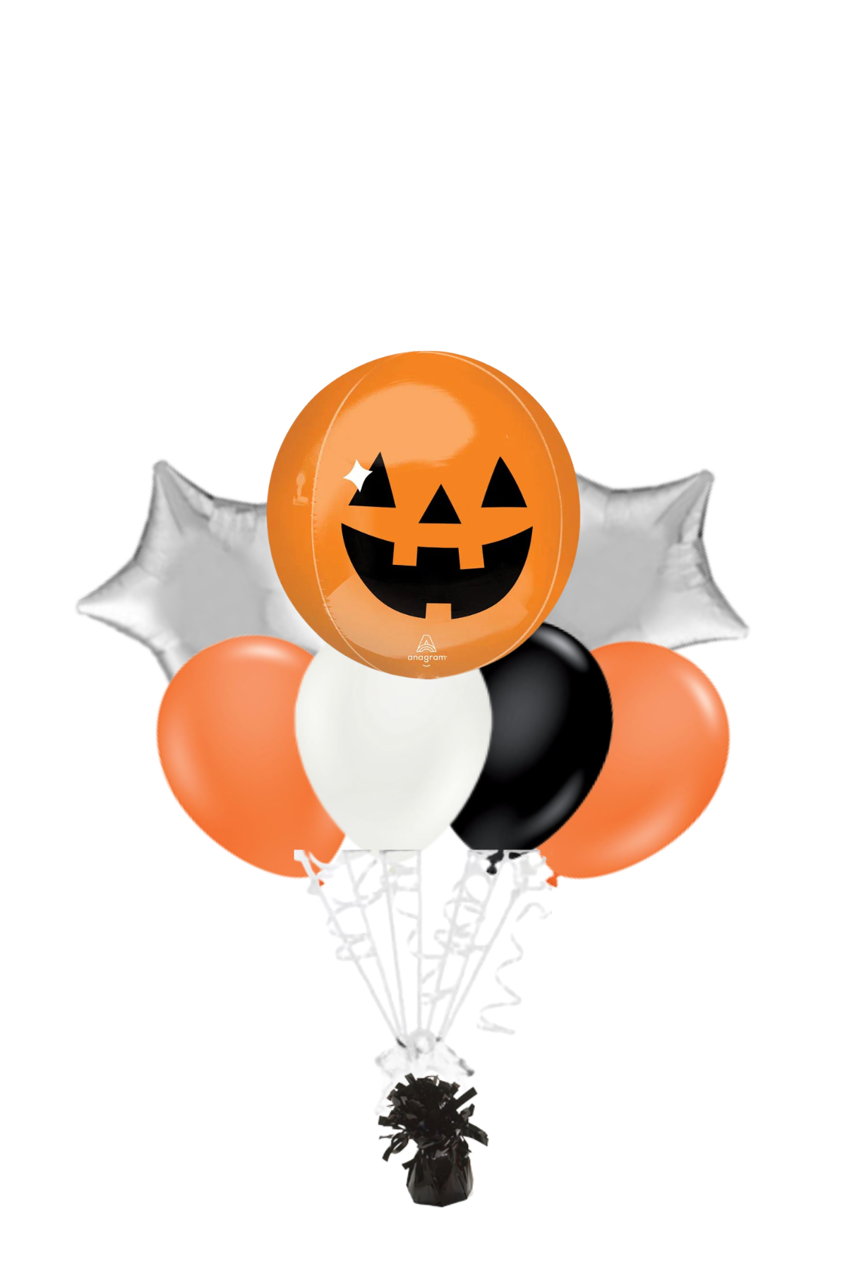 Pumpkin Haunted Manor Orbz Balloon Bouquet