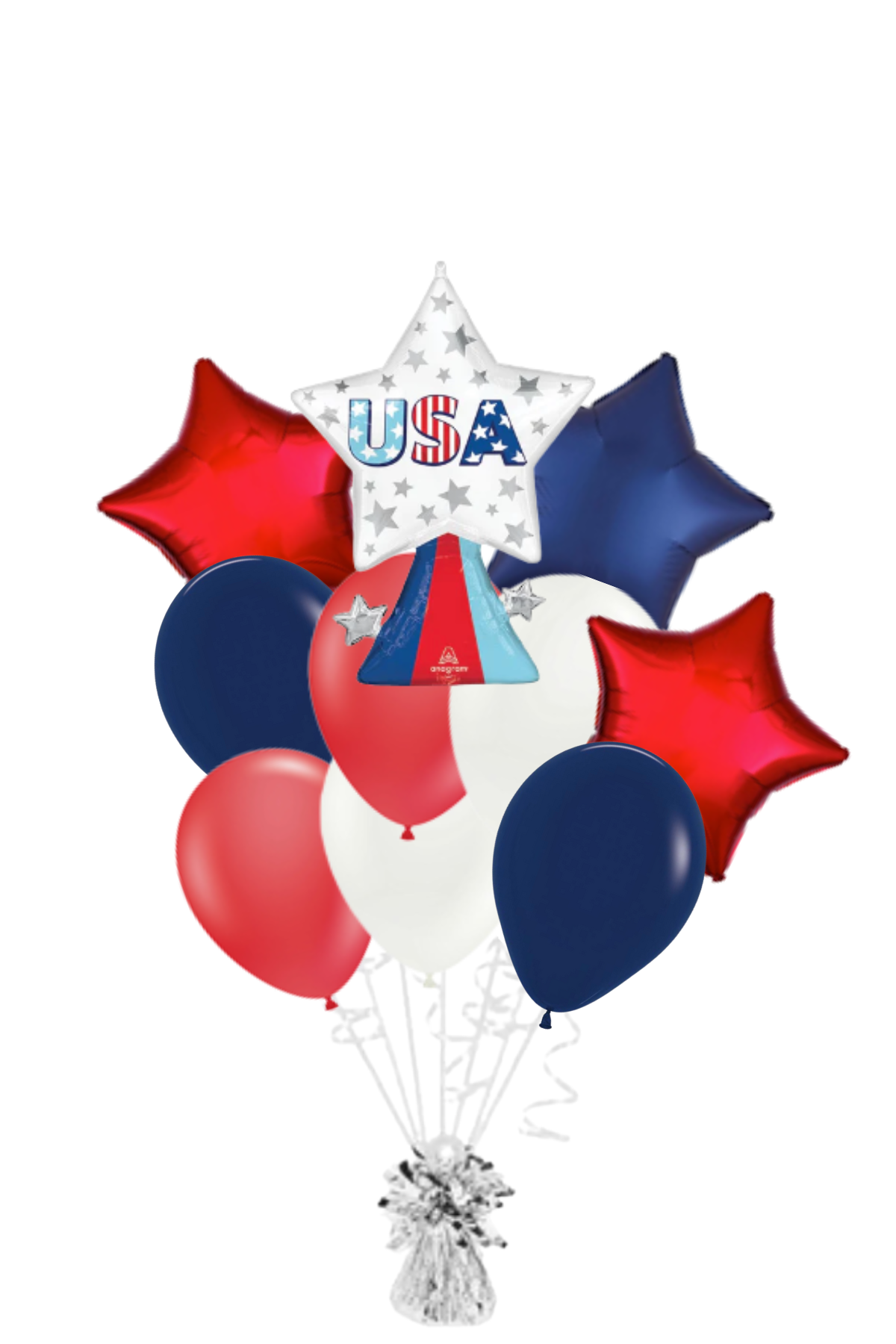 USA Shooting Star Balloon Bouquet