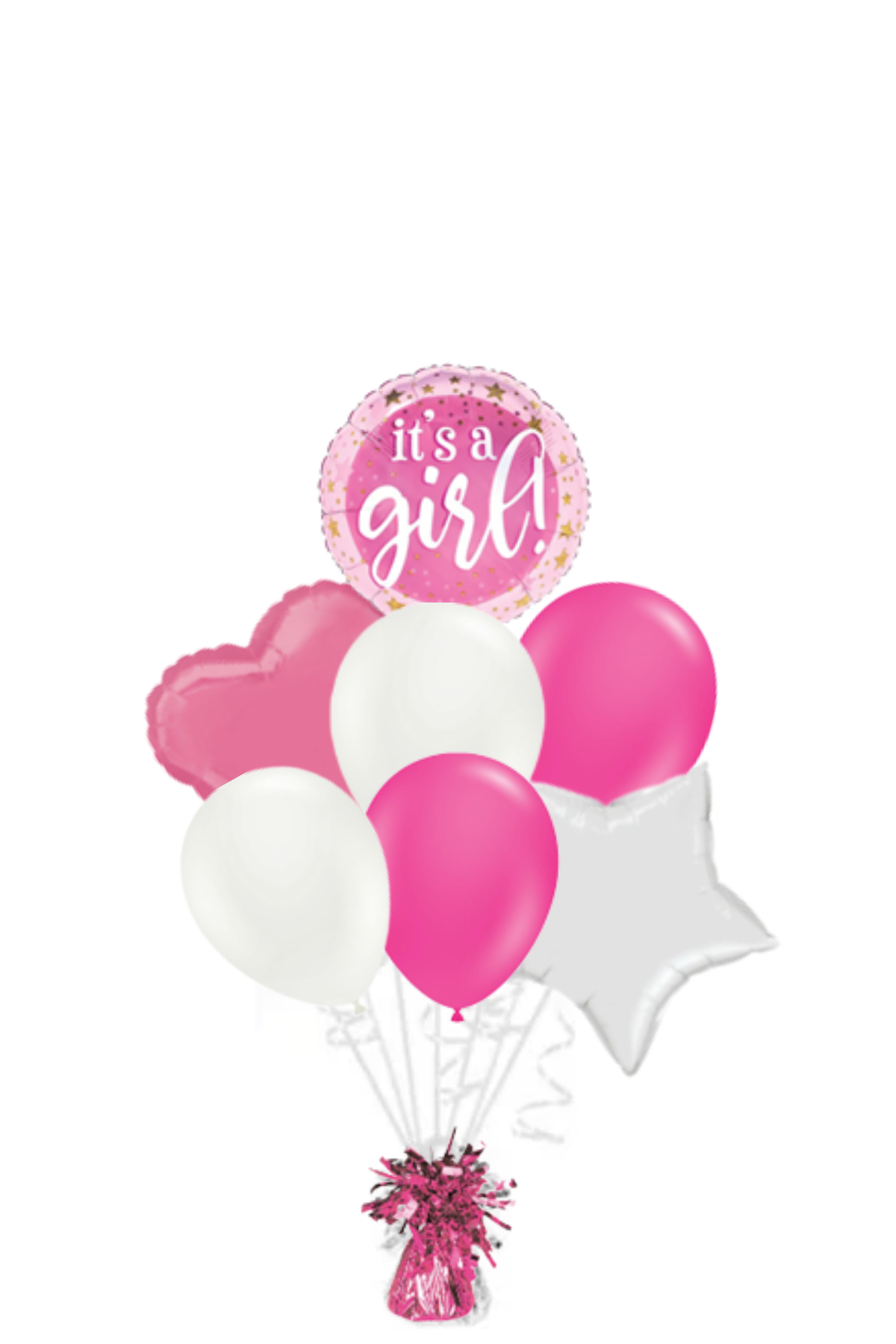 It's a Girl! Stars Balloon Bouquet
