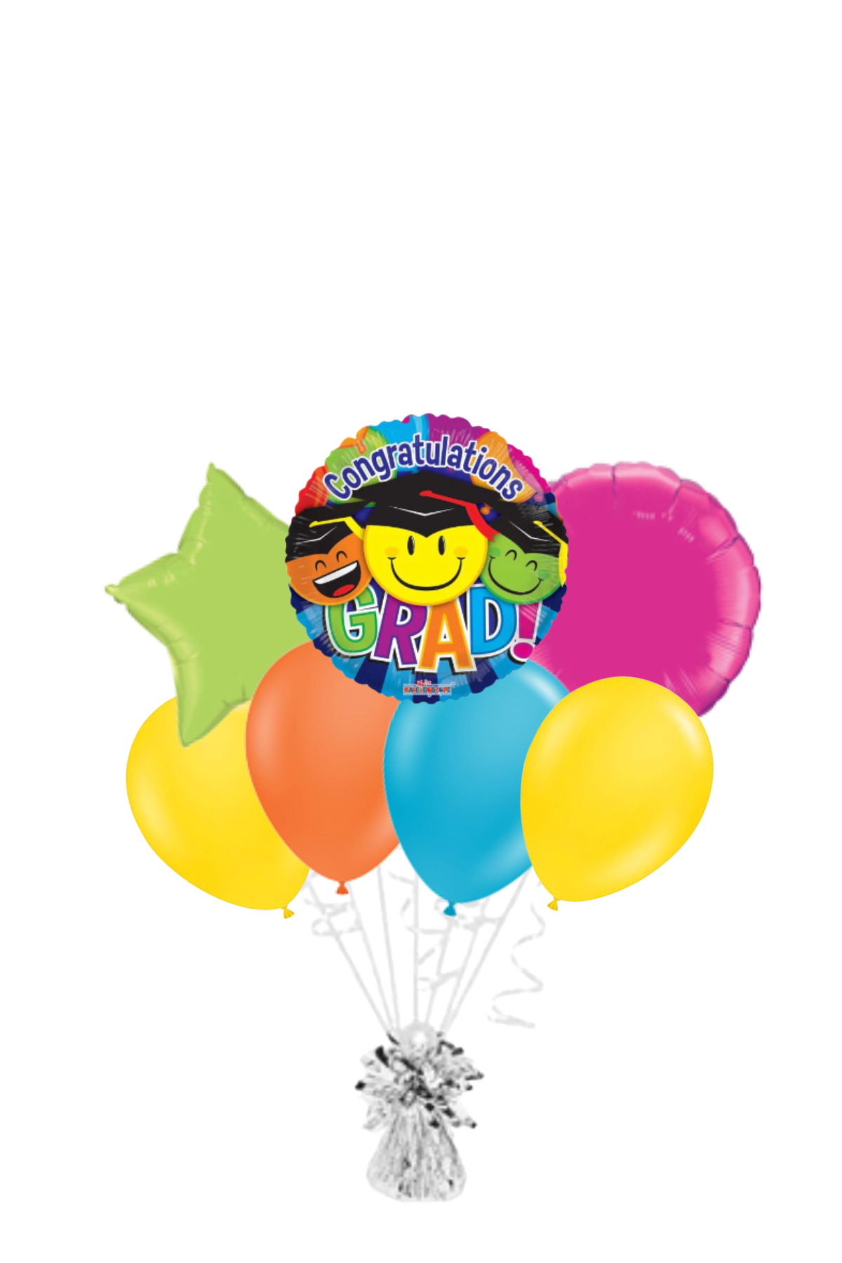 Congratulations Grad Emoji Balloon Bouquet