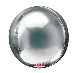 Silver Orbz Foil Balloon