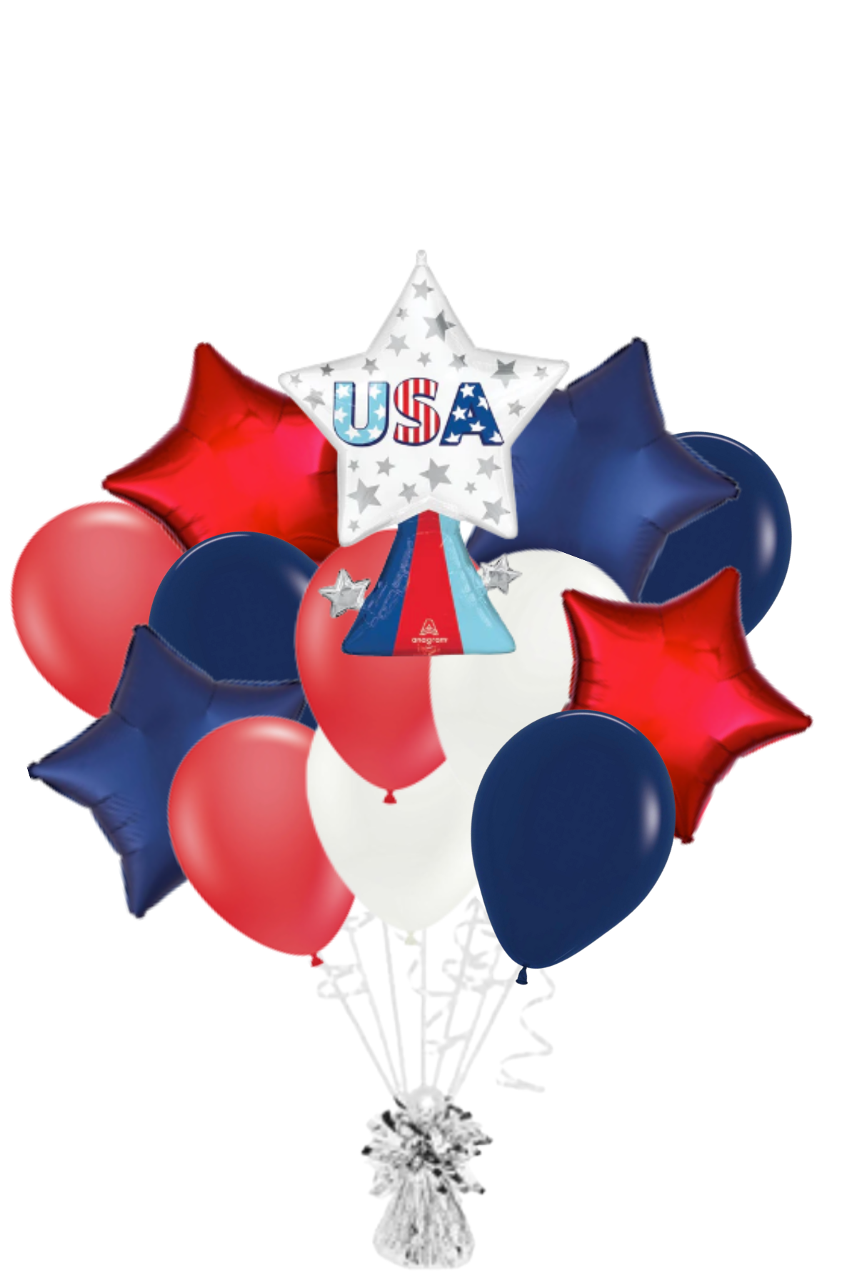 USA Shooting Star Balloon Bouquet