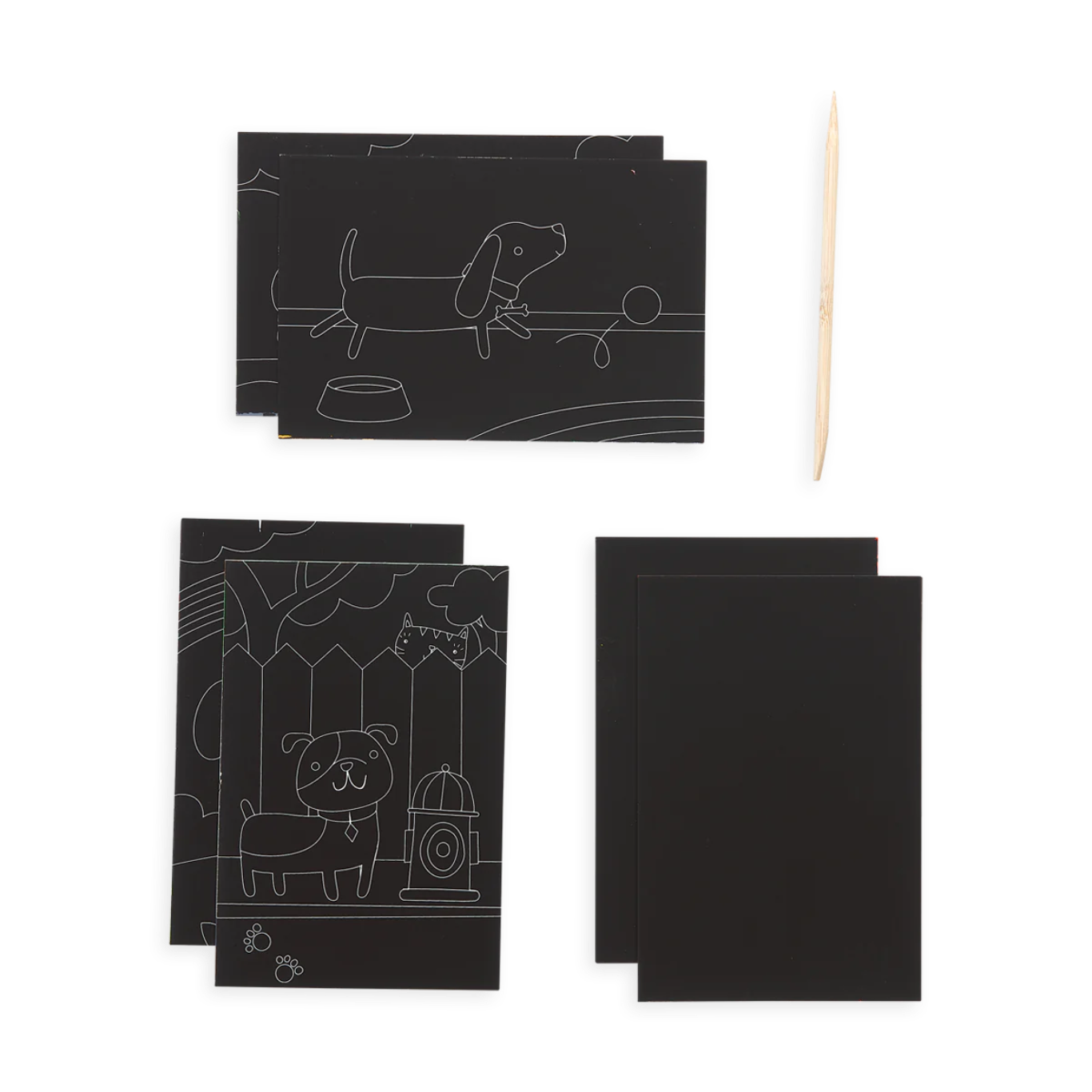 Playful Pups Scratch and Scribble Mini Scratch Art Kit