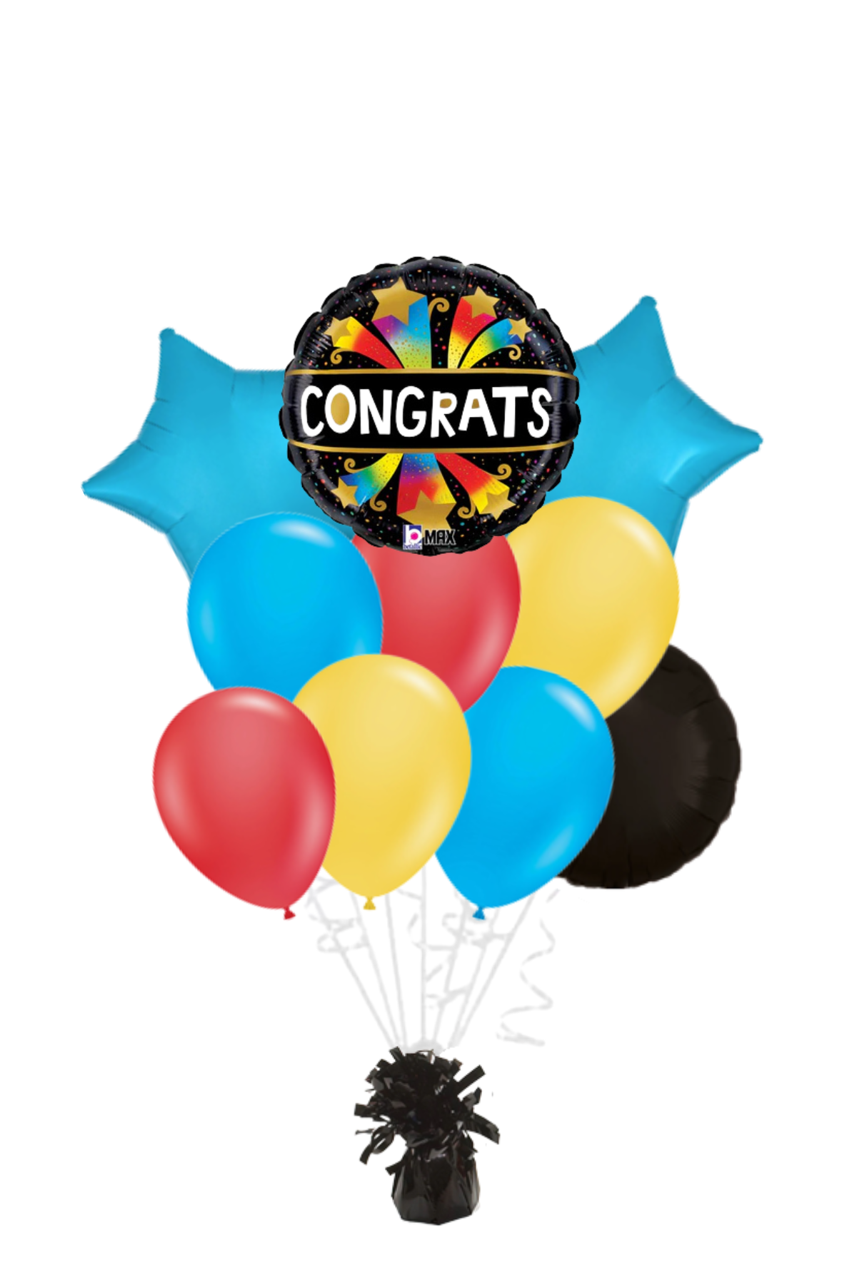 Congrats Bursting Stars Congratulations Balloon Bouquet