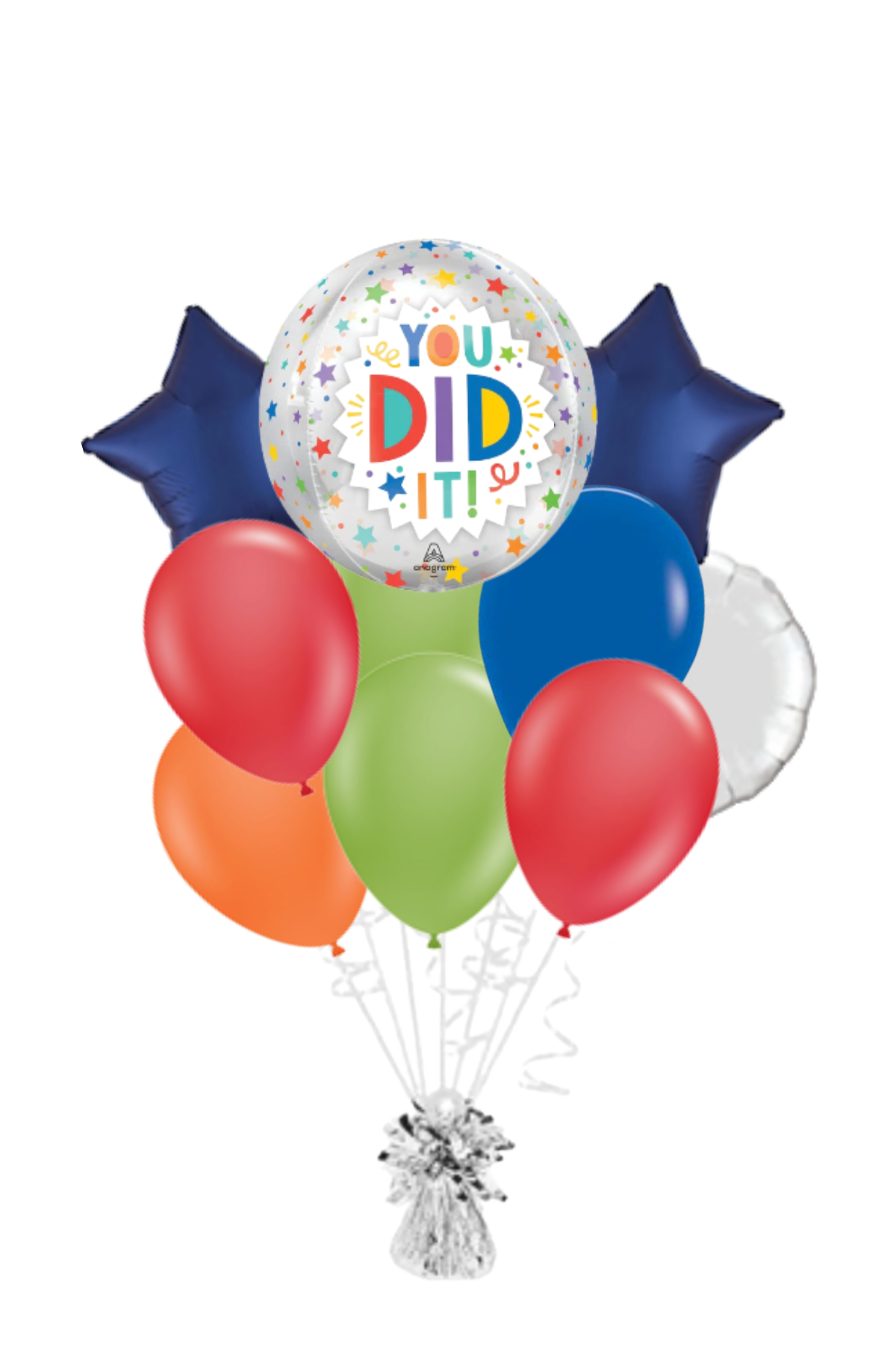 You Did It! Orbz Congratulations Balloon Bouquet