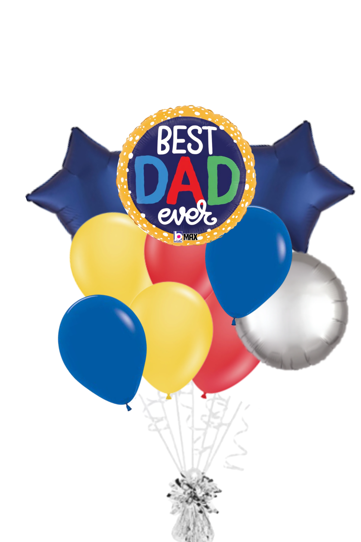 Best Dad Ever Bubbles Father's Day Balloon Bouquet