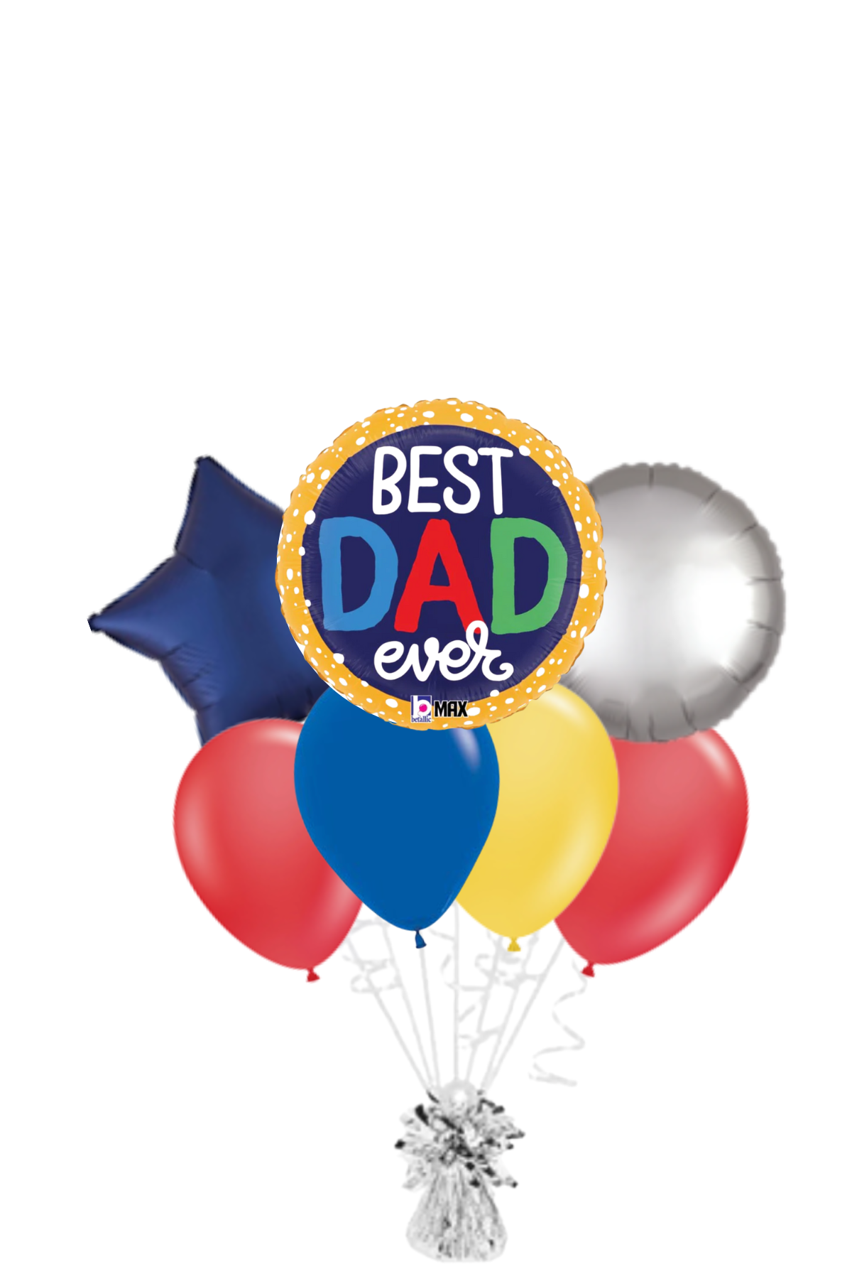 Best Dad Ever Bubbles Father's Day Balloon Bouquet