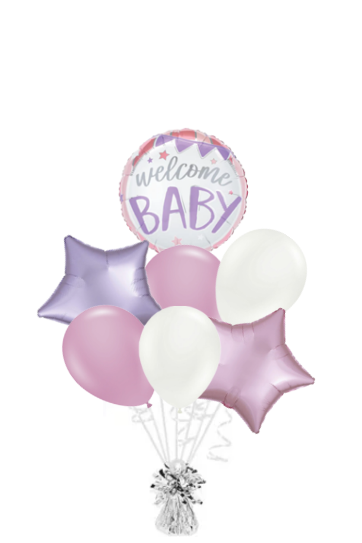 Welcome Baby (Pink) Balloon Bouquet