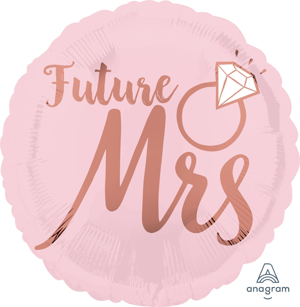 Blush Wedding Foil Balloon - 2 Sided