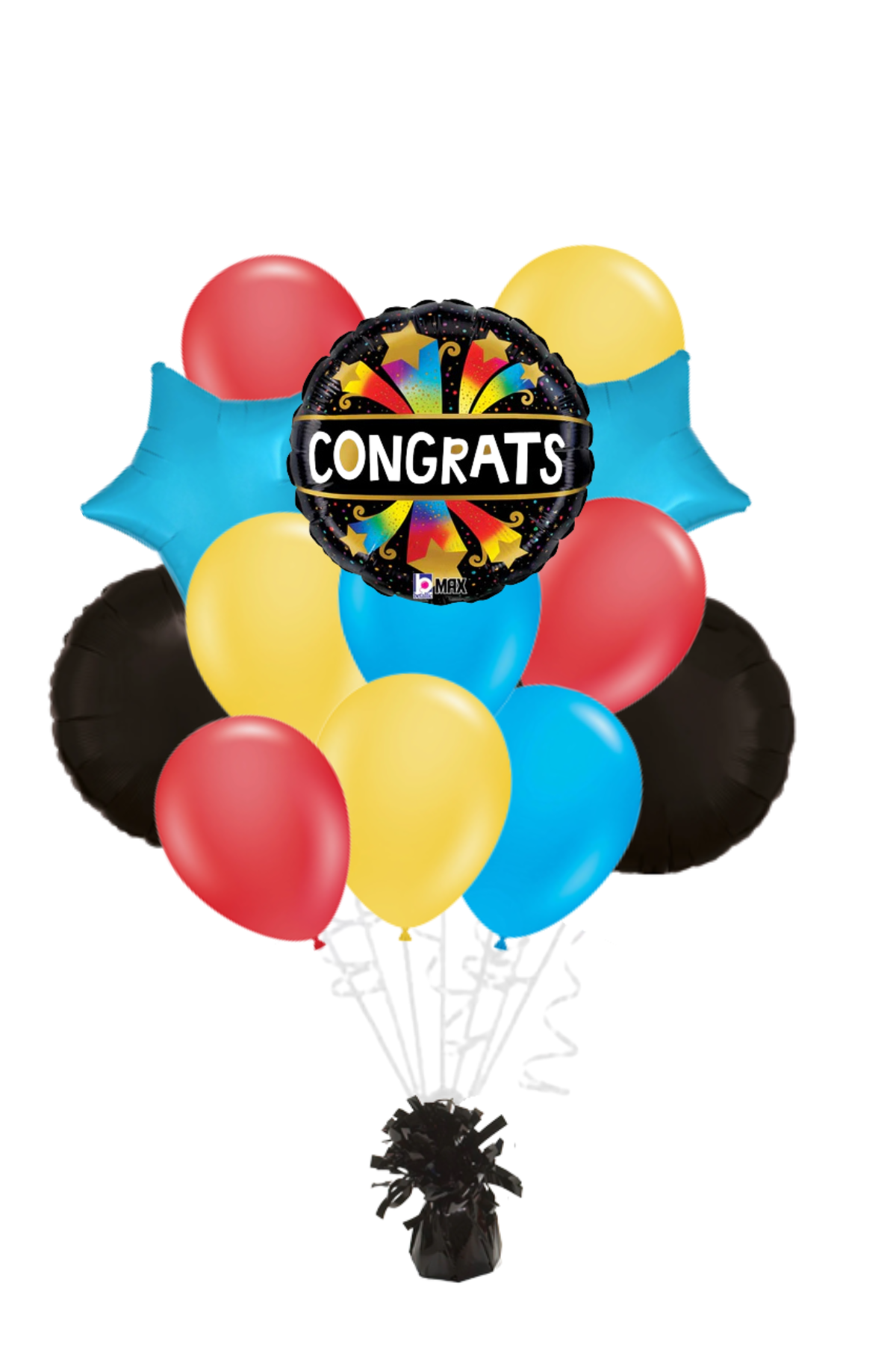 Congrats Bursting Stars Congratulations Balloon Bouquet