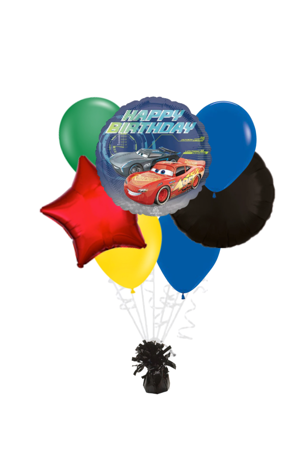Disney Cars Happy Birthday Balloon Bouquet