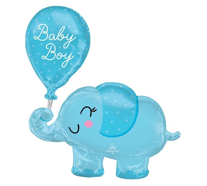Baby Boy Elephant Shape Balloon